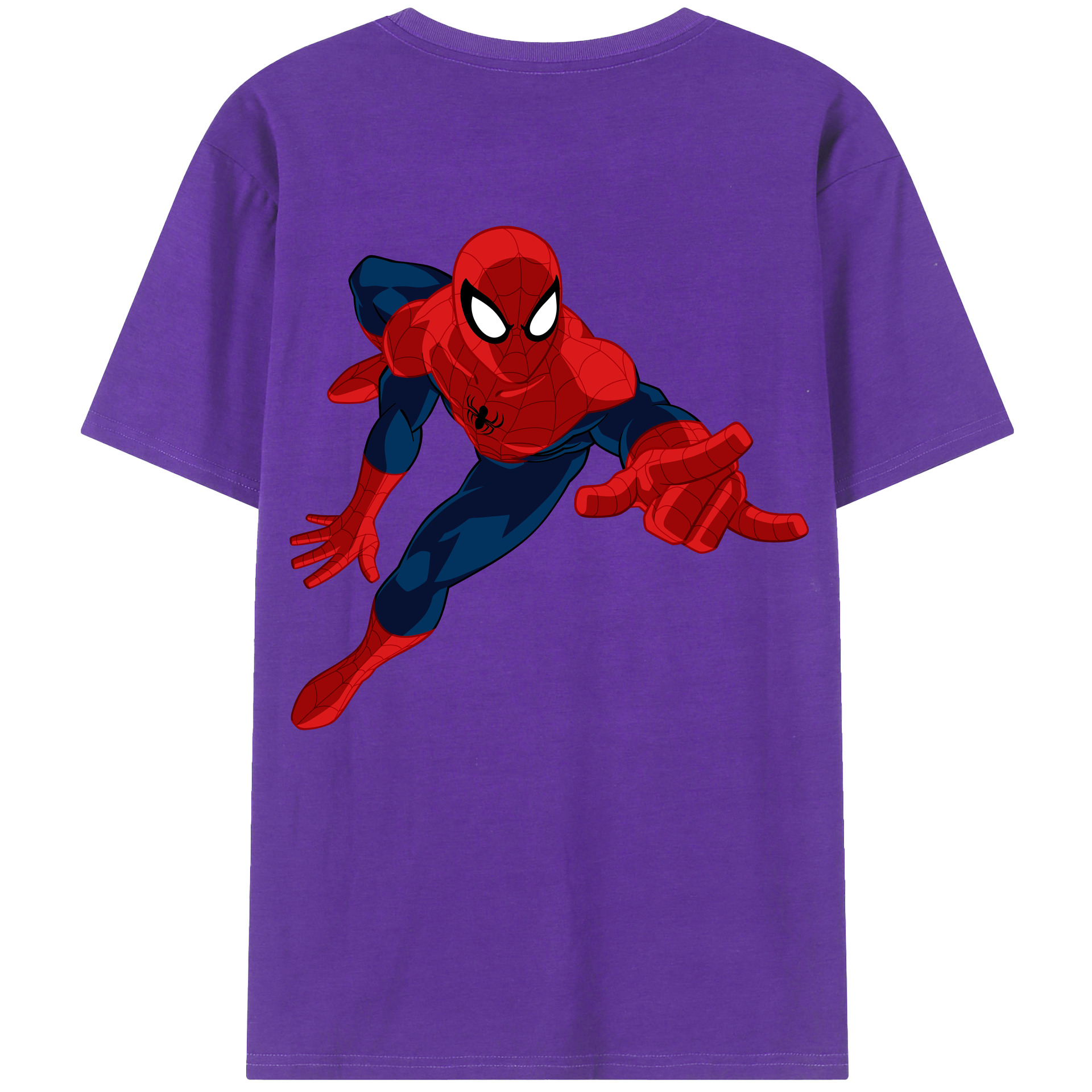 （画像用） アベンジャーズ The Avengers 綿100％ メンズ半袖Tシャツ（バックプリント） 通気性