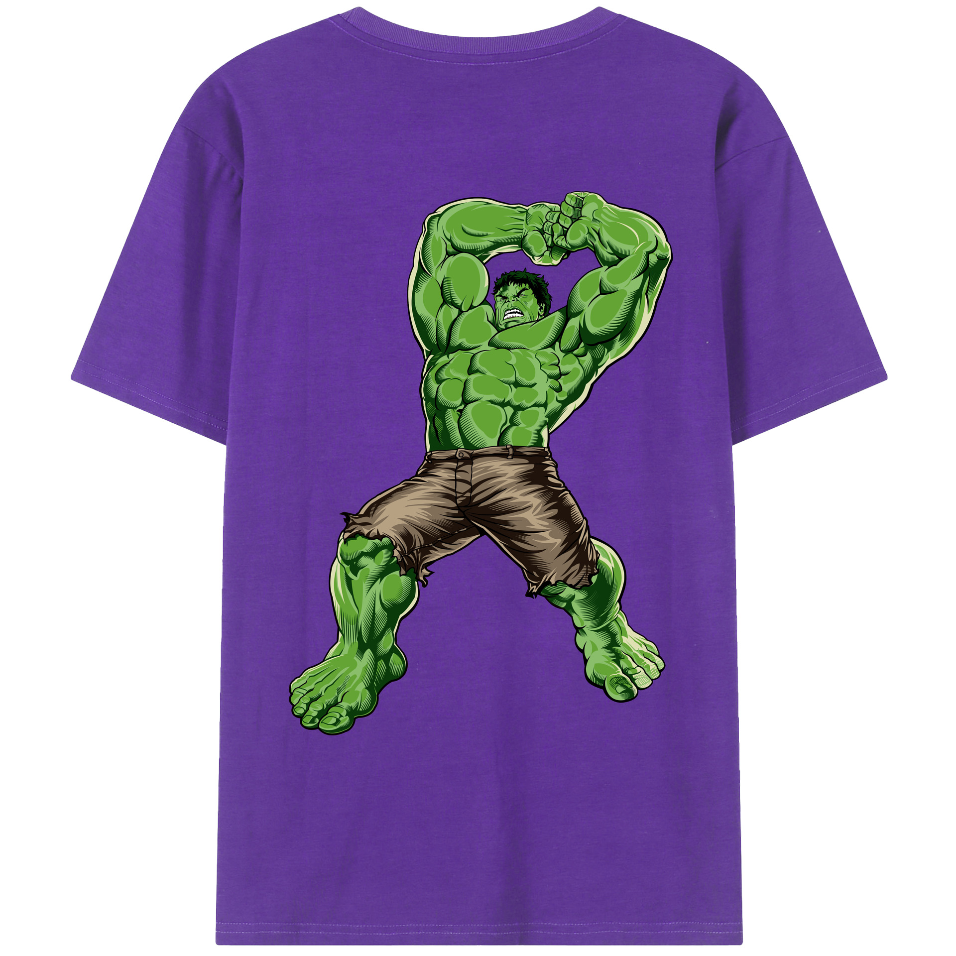 （画像用） アベンジャーズ The Avengers 綿100％ メンズ半袖Tシャツ（バックプリント） 通気性