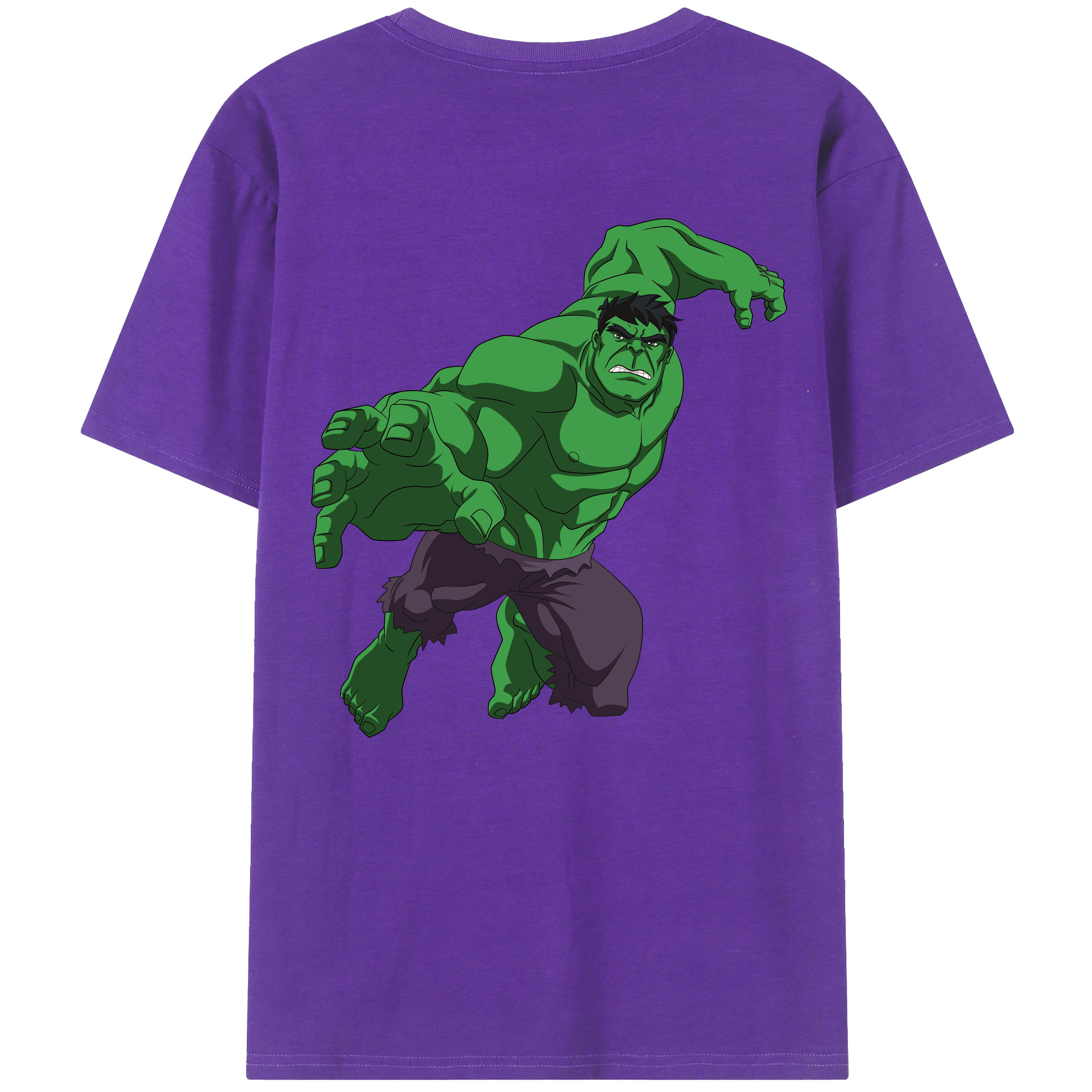 （画像用） アベンジャーズ The Avengers 綿100％ メンズ半袖Tシャツ（バックプリント） 通気性