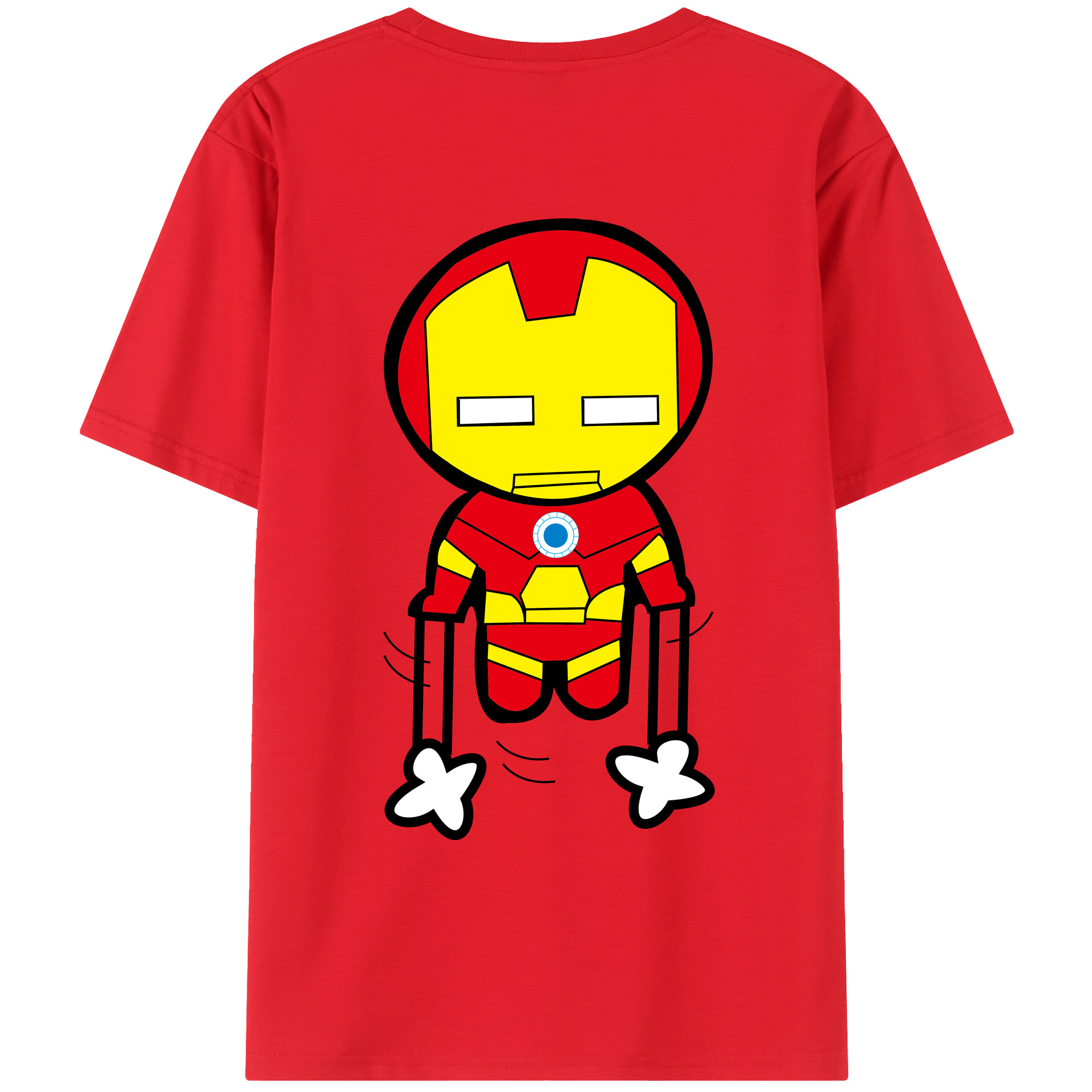 （画像用） アベンジャーズ The Avengers 綿100％ メンズ半袖Tシャツ（バックプリント） 通気性