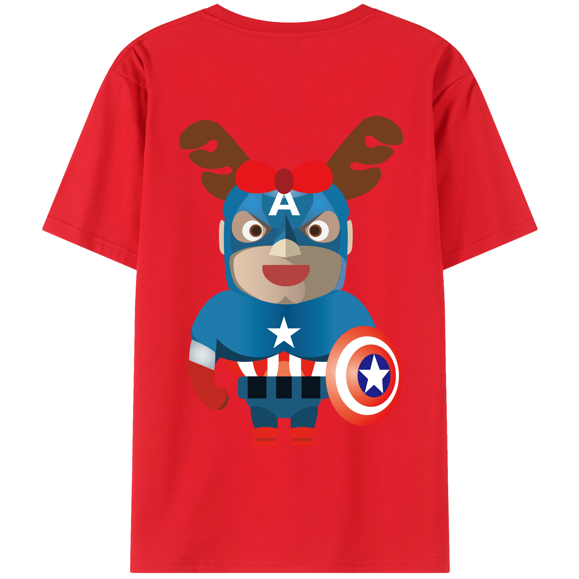 （画像用） アベンジャーズ The Avengers 綿100％ メンズ半袖Tシャツ（バックプリント） 通気性