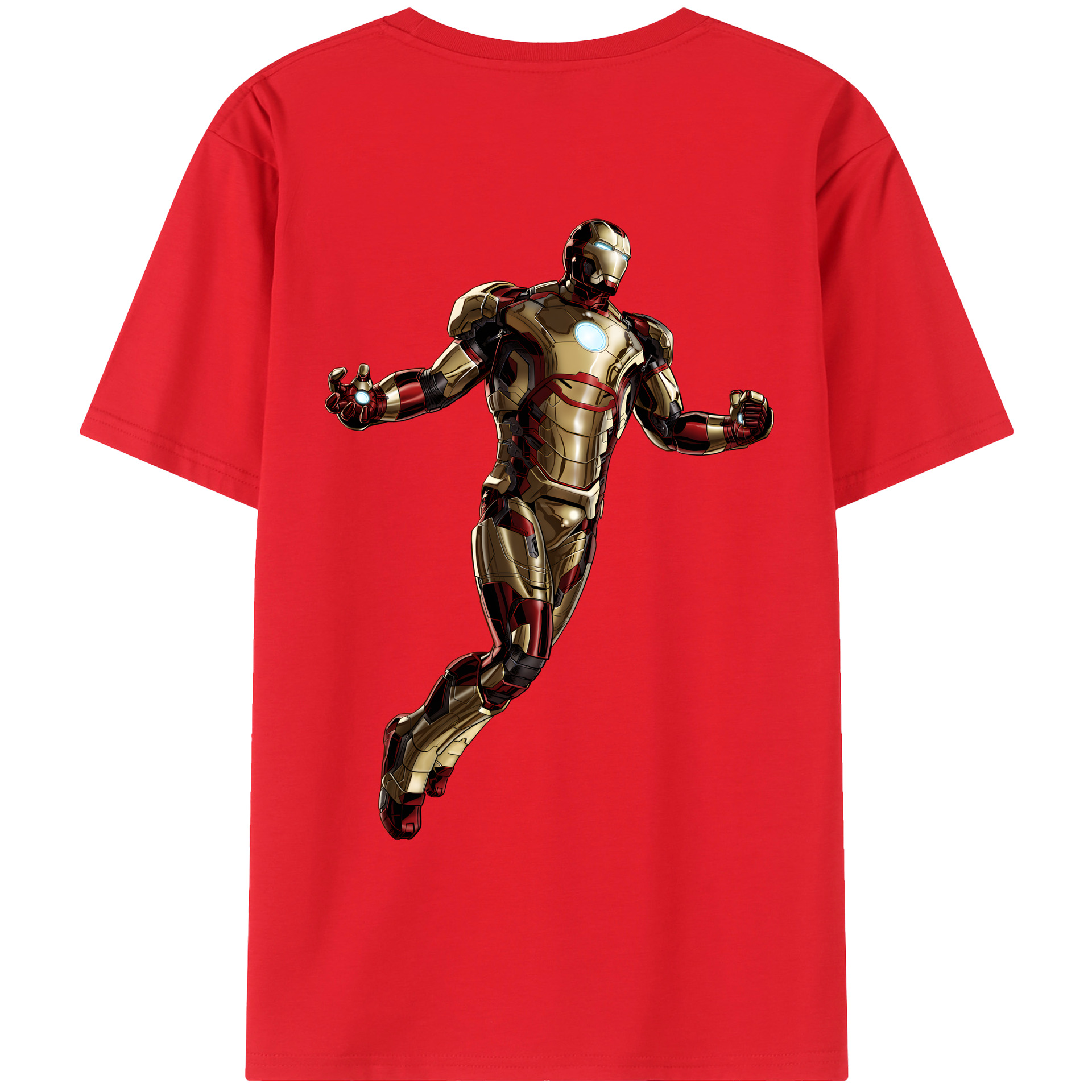 （画像用） アベンジャーズ The Avengers 綿100％ メンズ半袖Tシャツ（バックプリント） 通気性