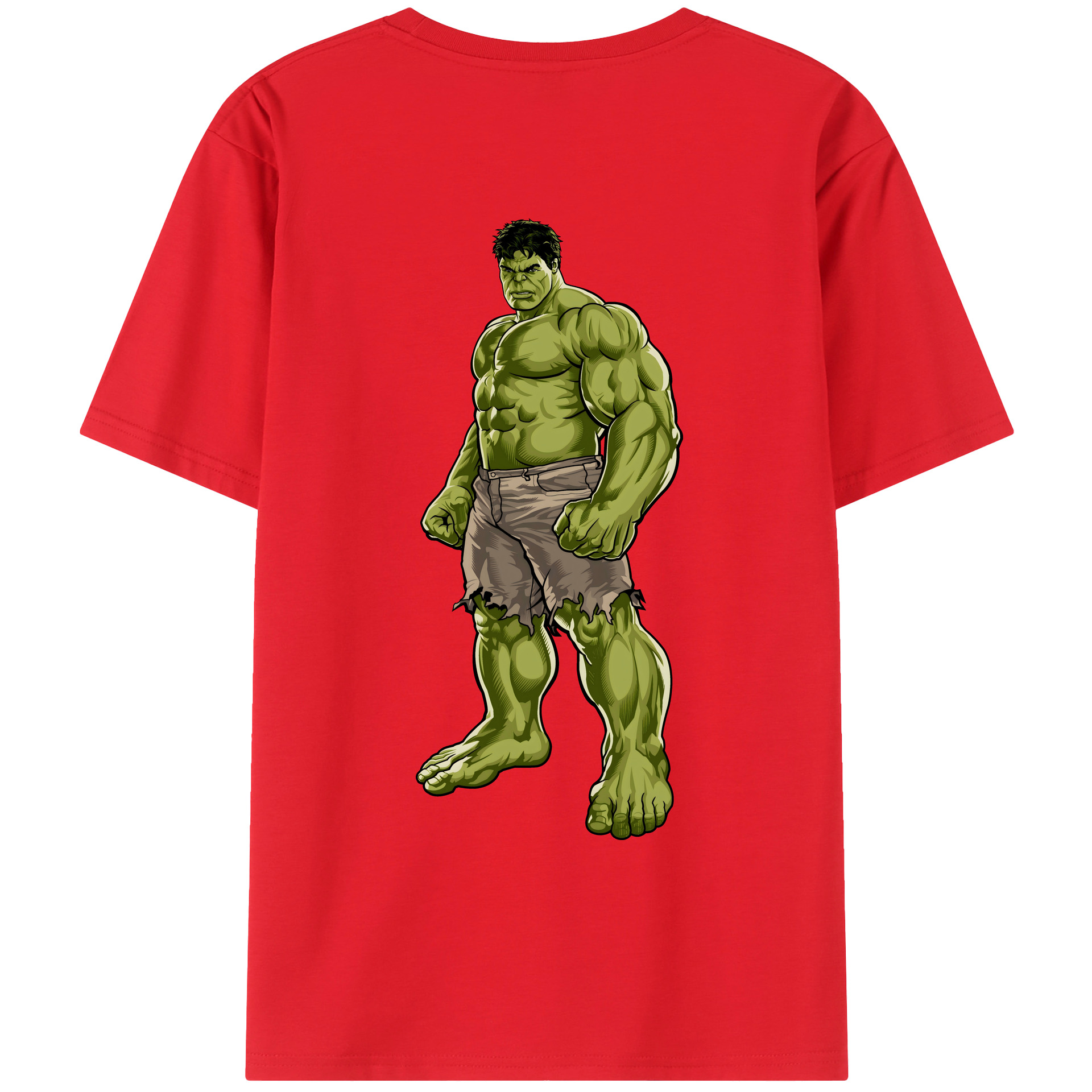 （画像用） アベンジャーズ The Avengers 綿100％ メンズ半袖Tシャツ（バックプリント） 通気性