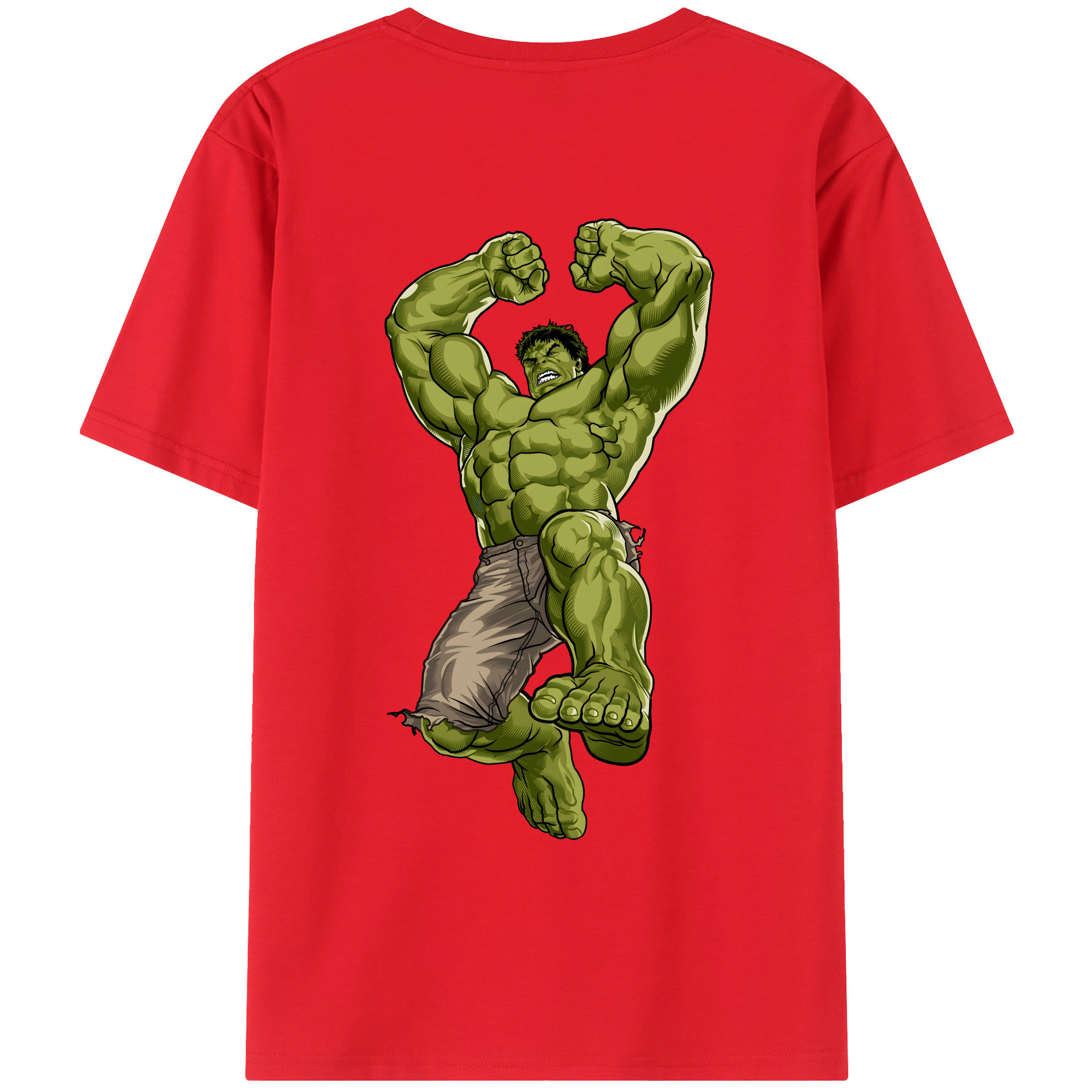 （画像用） アベンジャーズ The Avengers 綿100％ メンズ半袖Tシャツ（バックプリント） 通気性