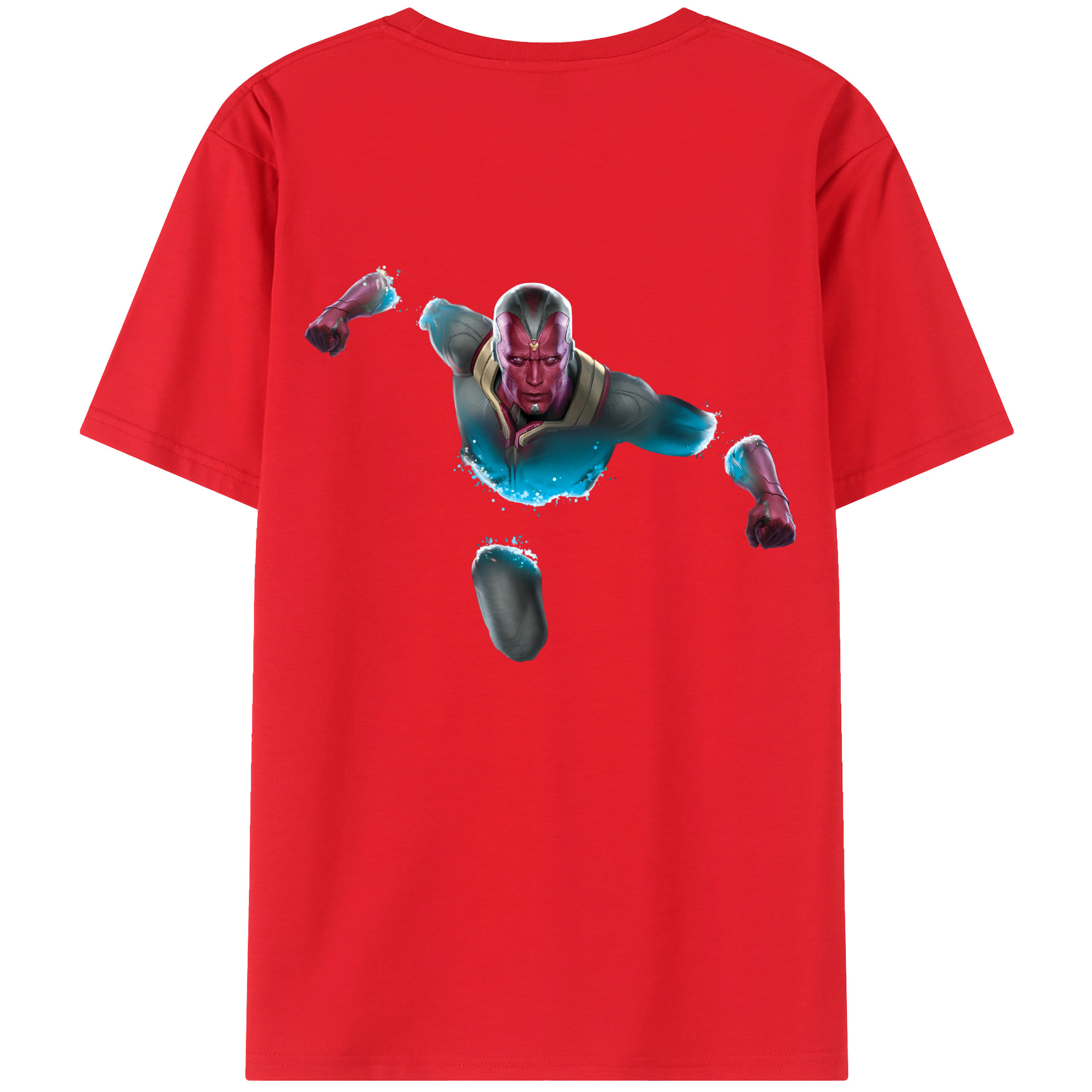 （画像用） アベンジャーズ The Avengers 綿100％ メンズ半袖Tシャツ（バックプリント） 通気性