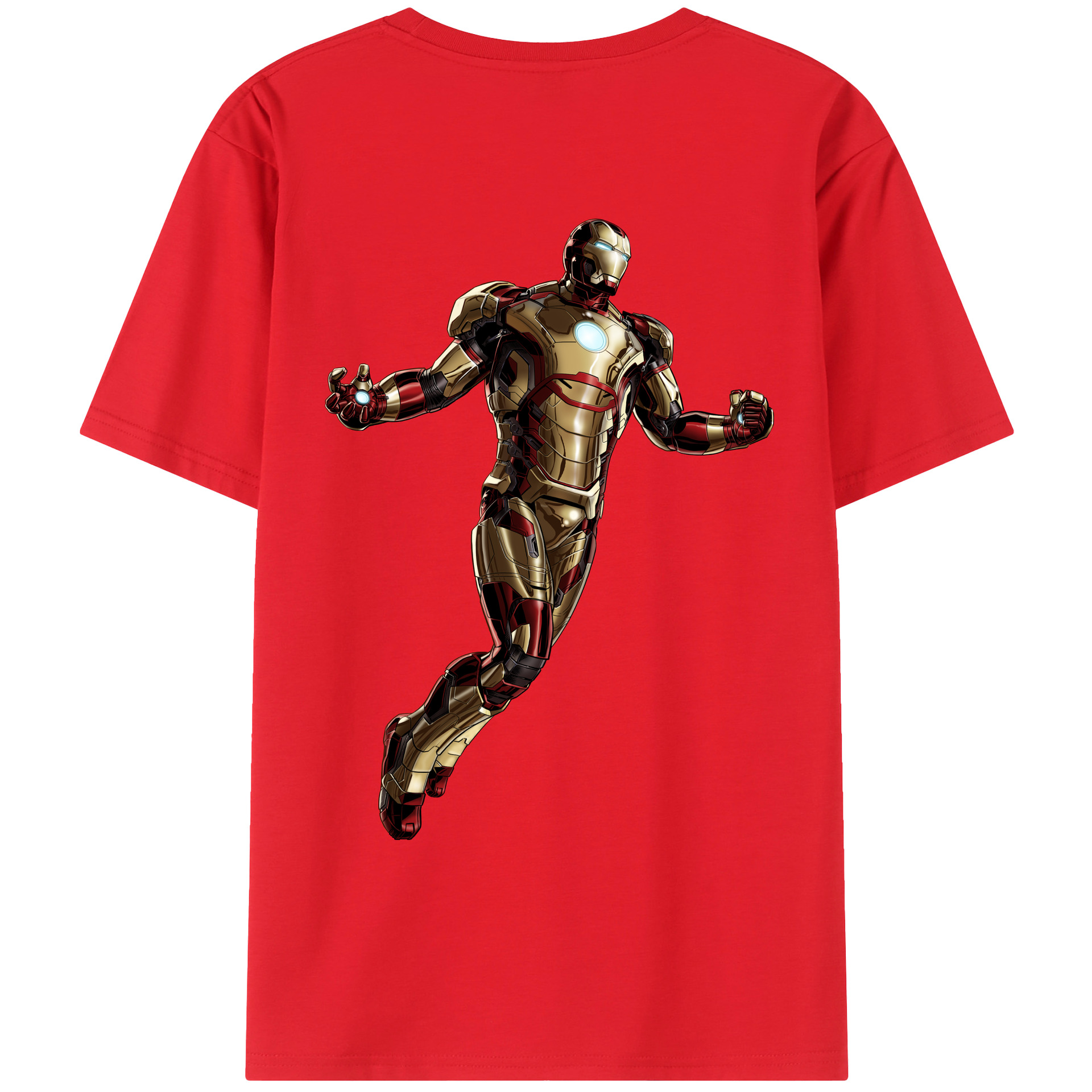 （画像用） アベンジャーズ The Avengers 綿100％ メンズ半袖Tシャツ（バックプリント） 通気性