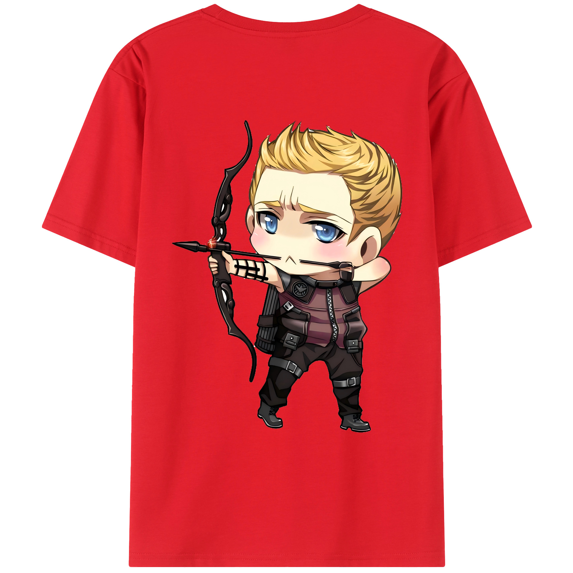 （画像用） アベンジャーズ The Avengers 綿100％ メンズ半袖Tシャツ（バックプリント） 通気性