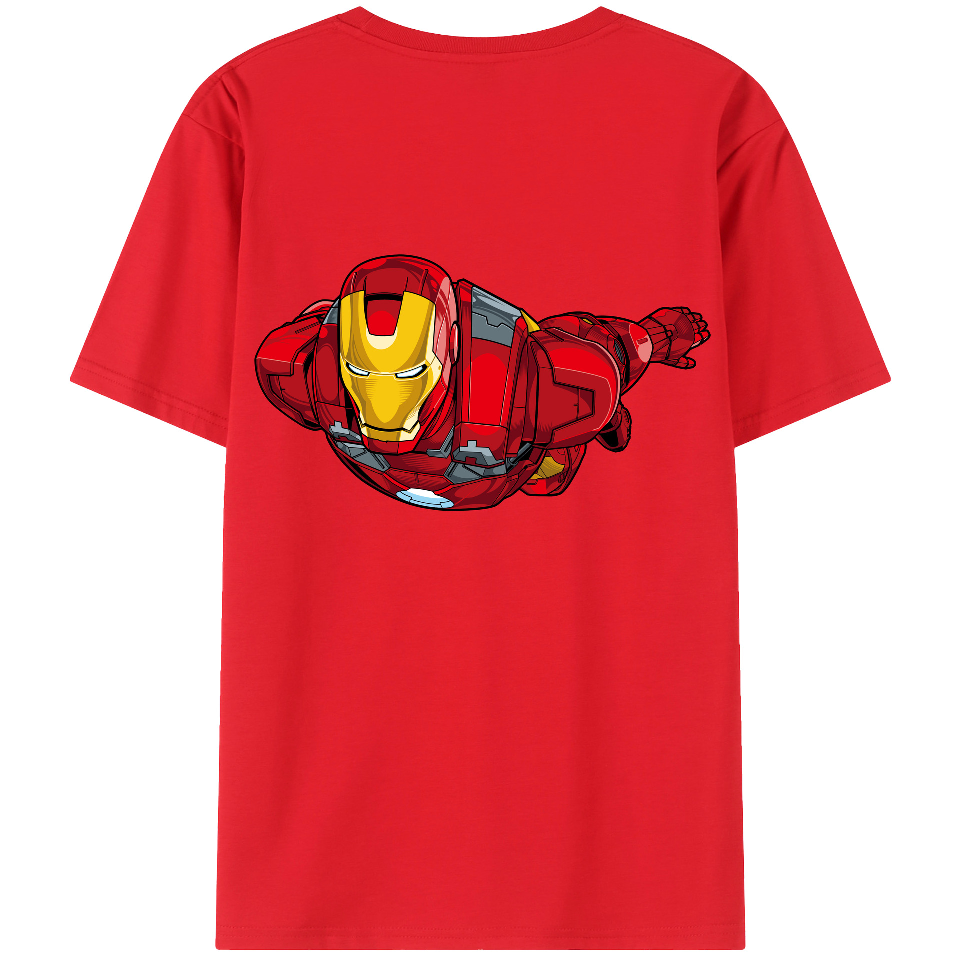 （画像用） アベンジャーズ The Avengers 綿100％ メンズ半袖Tシャツ（バックプリント） 通気性