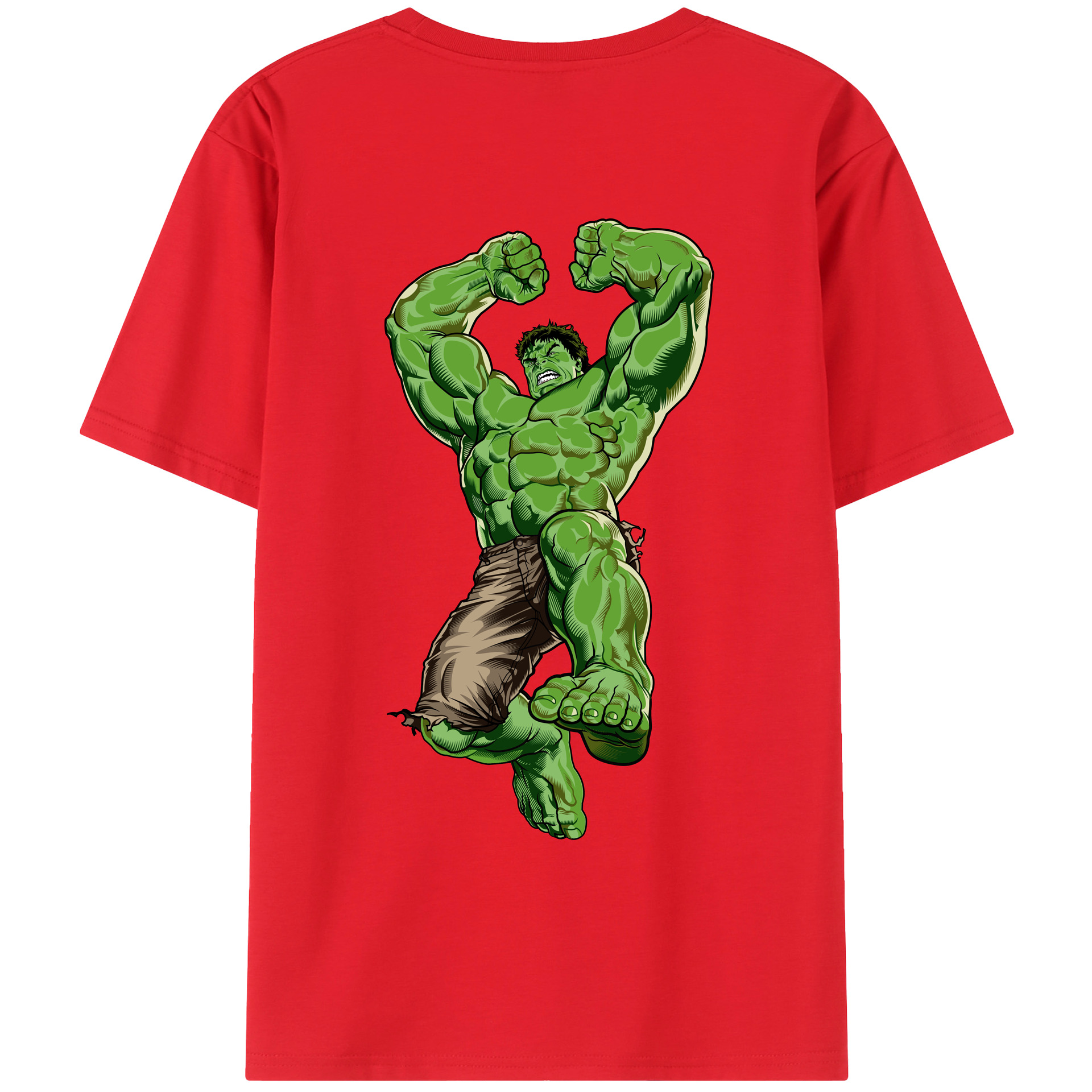 （画像用） アベンジャーズ The Avengers 綿100％ メンズ半袖Tシャツ（バックプリント） 通気性