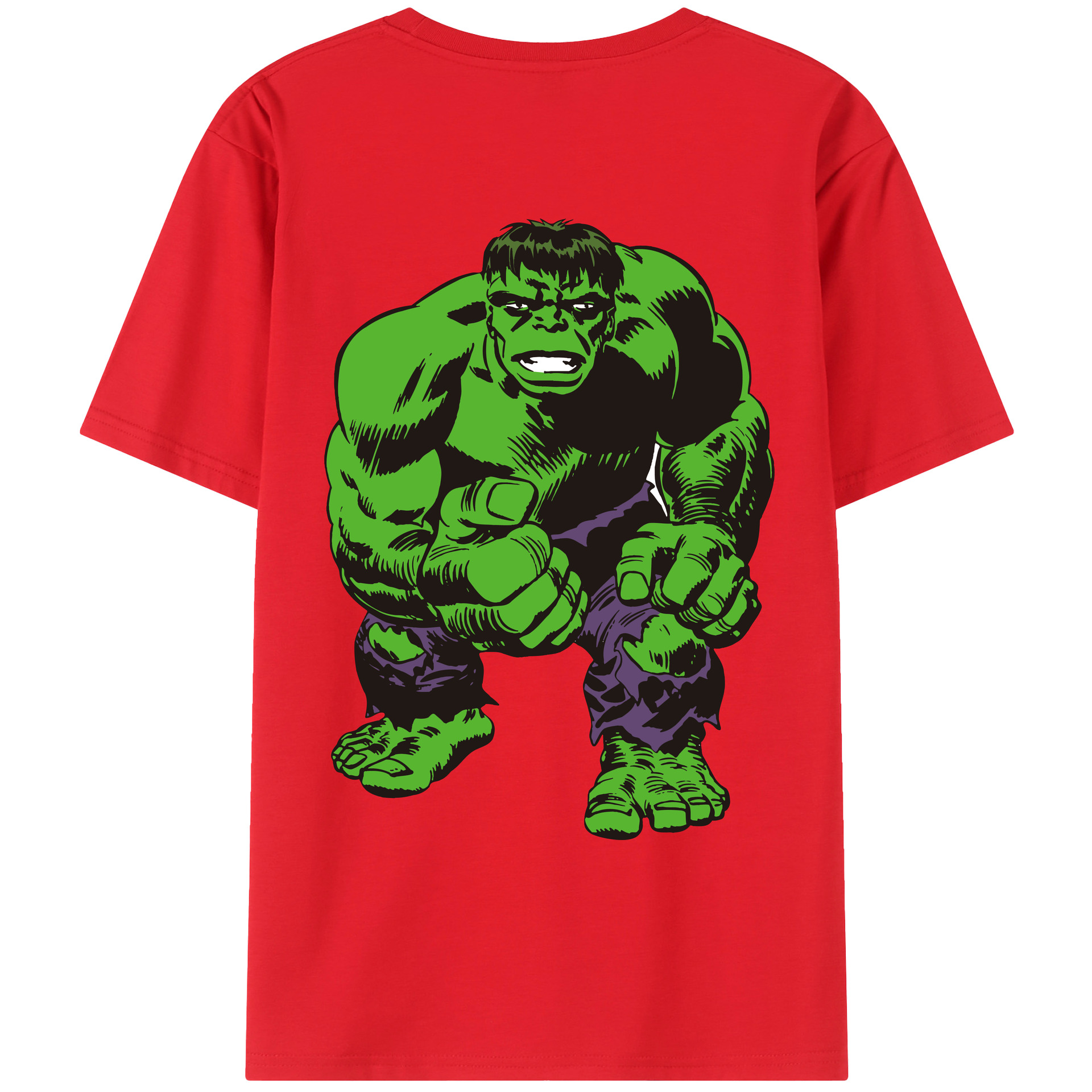 （画像用） アベンジャーズ The Avengers 綿100％ メンズ半袖Tシャツ（バックプリント） 通気性