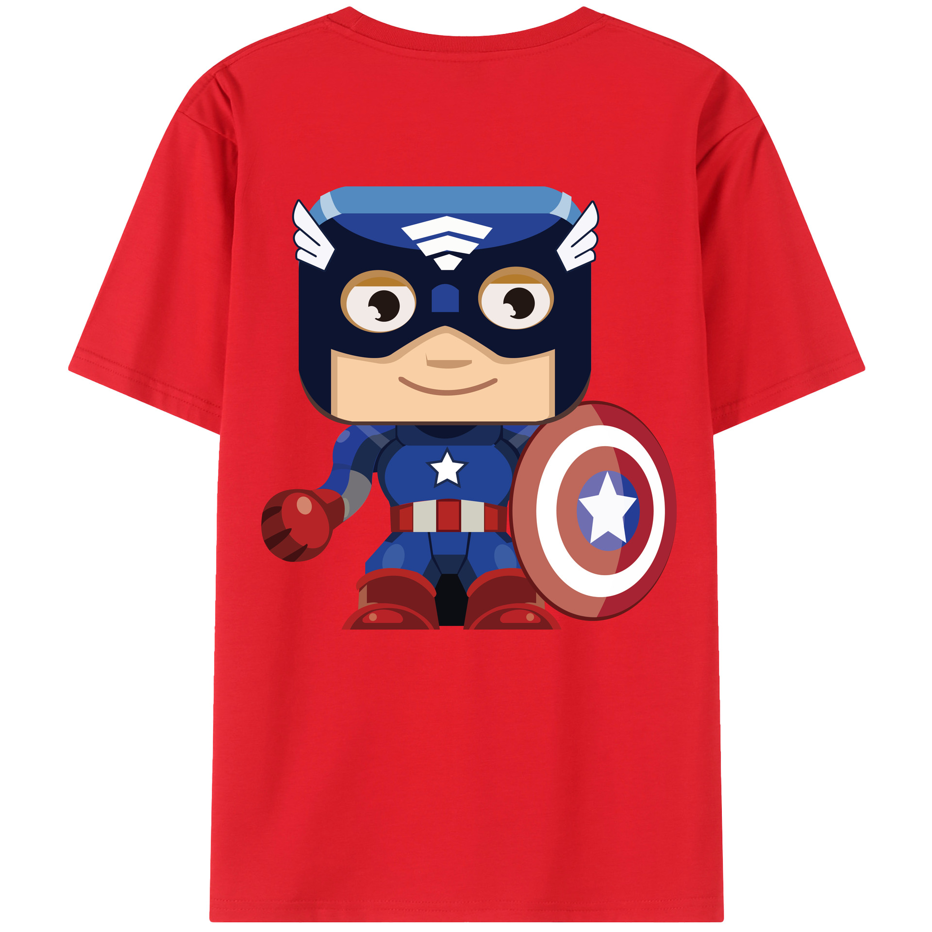 （画像用） アベンジャーズ The Avengers 綿100％ メンズ半袖Tシャツ（バックプリント） 通気性