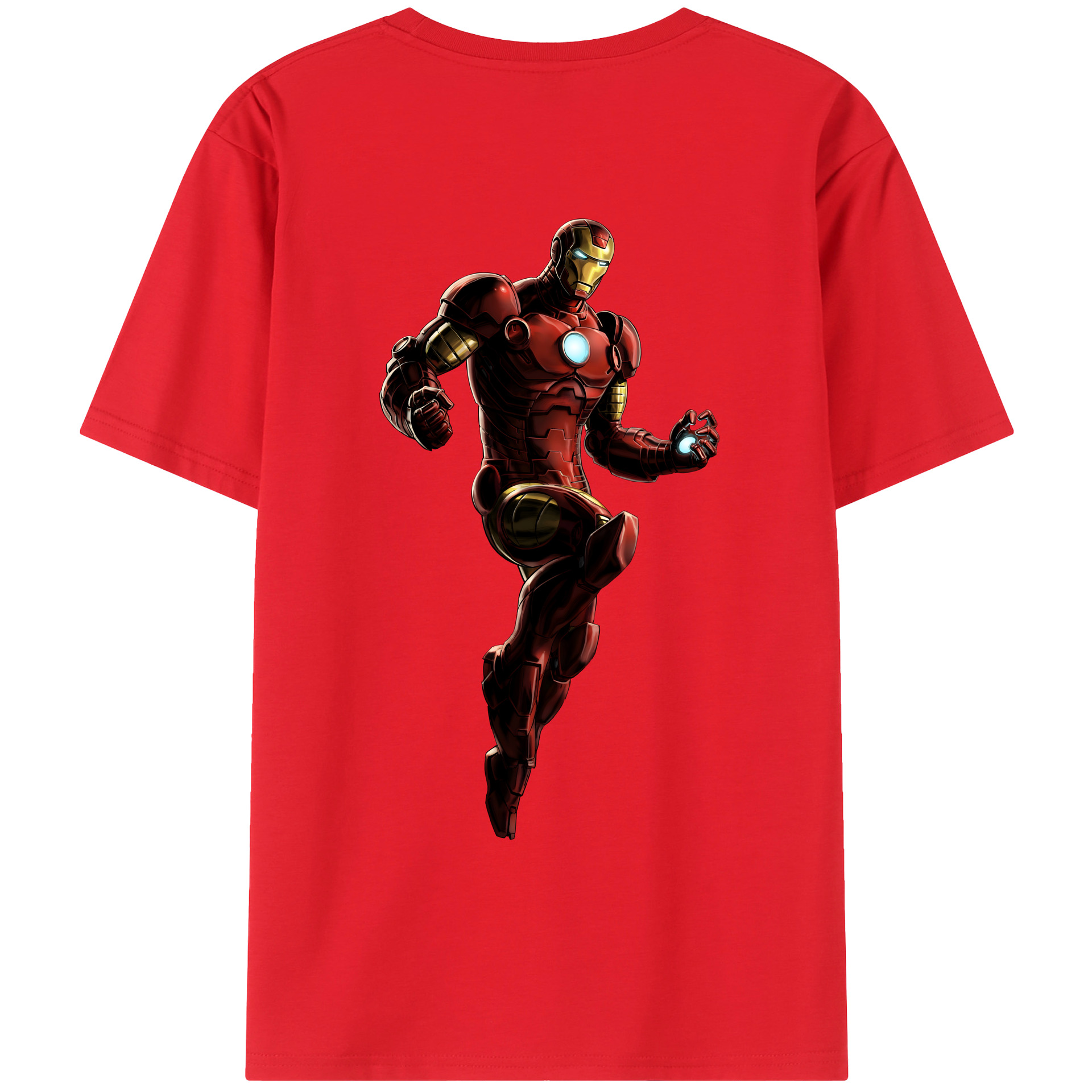 （画像用） アベンジャーズ The Avengers 綿100％ メンズ半袖Tシャツ（バックプリント） 通気性