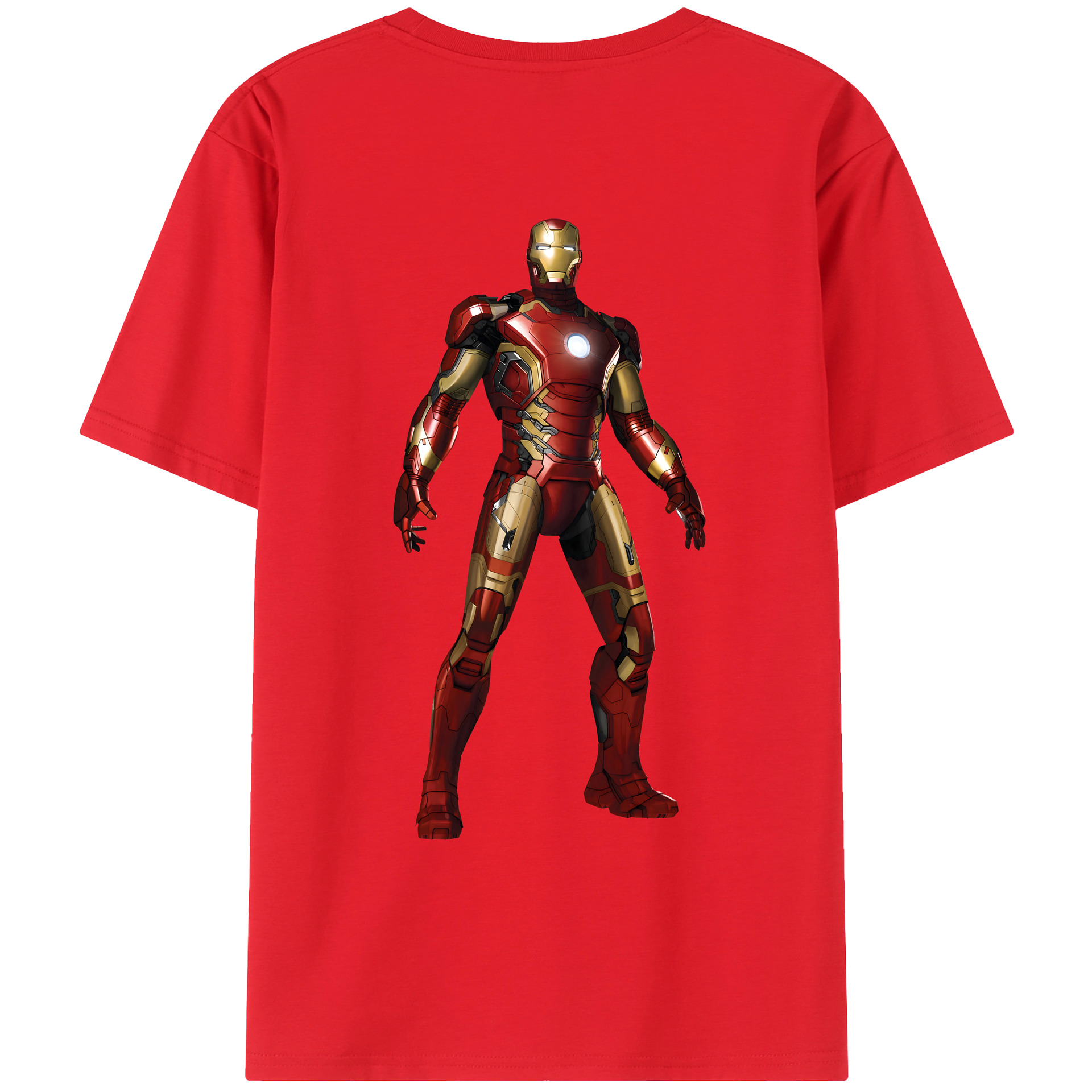 （画像用） アベンジャーズ The Avengers 綿100％ メンズ半袖Tシャツ（バックプリント） 通気性