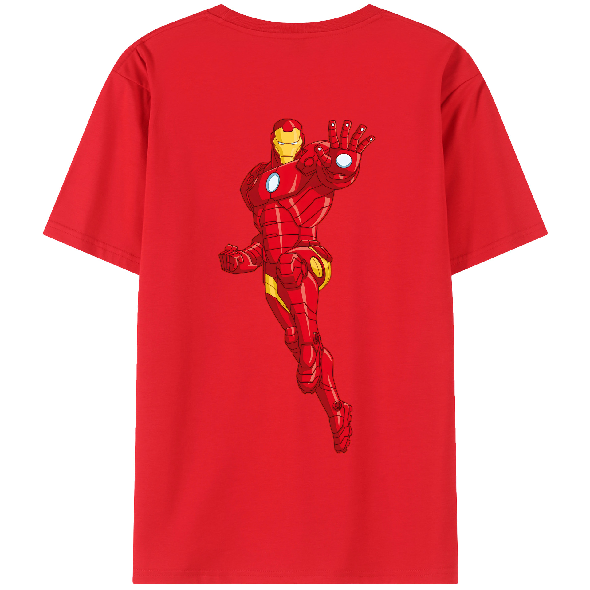 （画像用） アベンジャーズ The Avengers 綿100％ メンズ半袖Tシャツ（バックプリント） 通気性