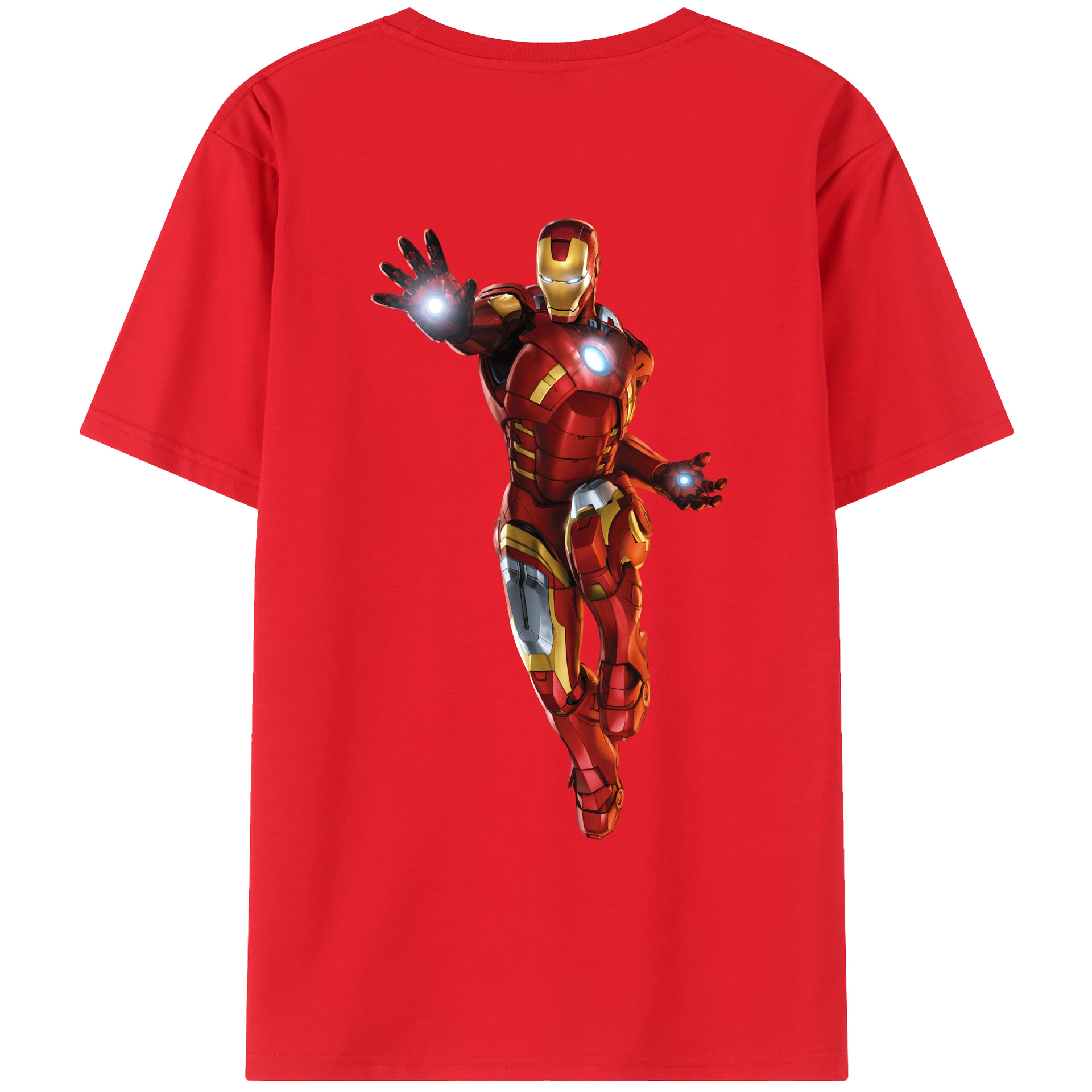 （画像用） アベンジャーズ The Avengers 綿100％ メンズ半袖Tシャツ（バックプリント） 通気性