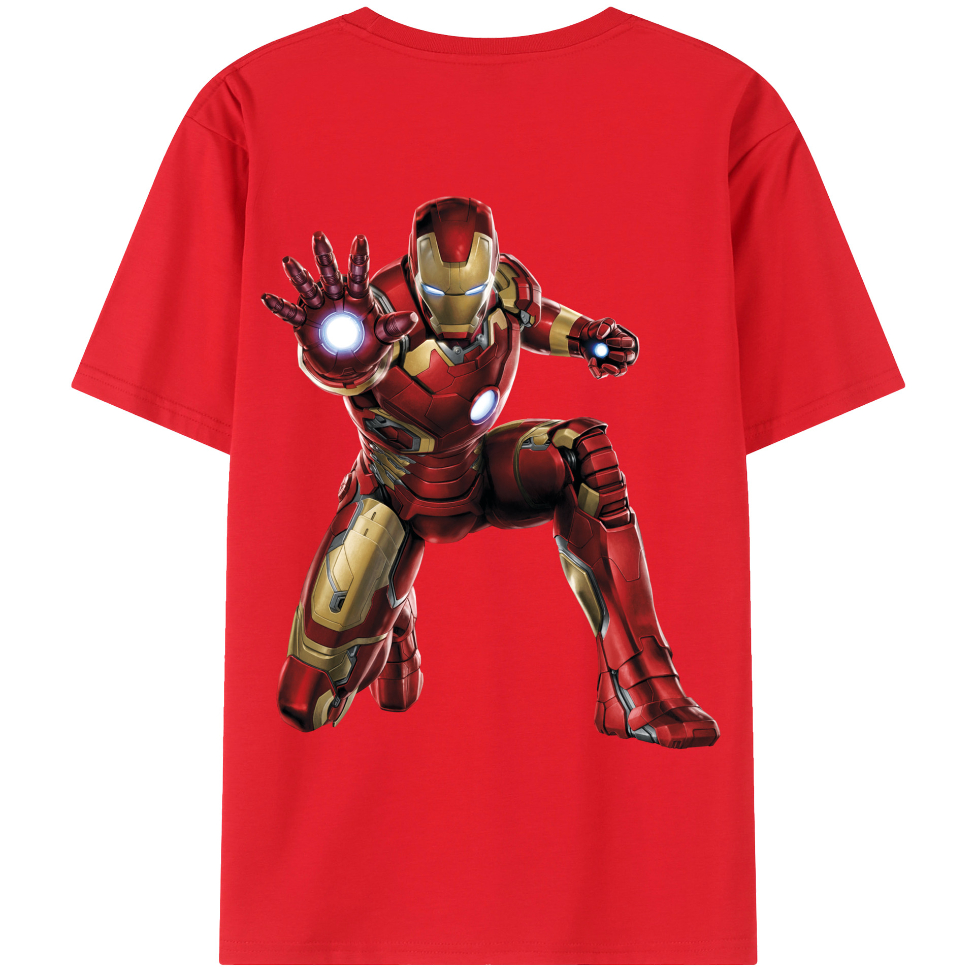 （画像用） アベンジャーズ The Avengers 綿100％ メンズ半袖Tシャツ（バックプリント） 通気性