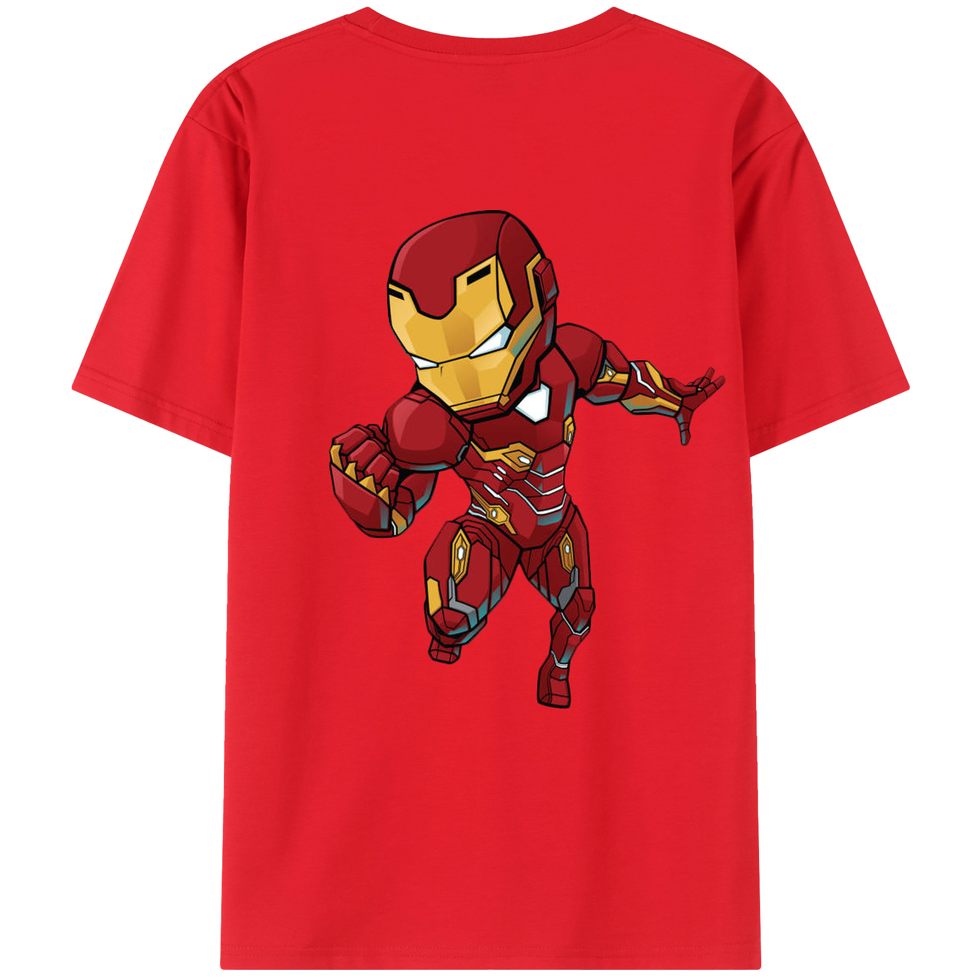 （画像用） アベンジャーズ The Avengers 綿100％ メンズ半袖Tシャツ（バックプリント） 通気性
