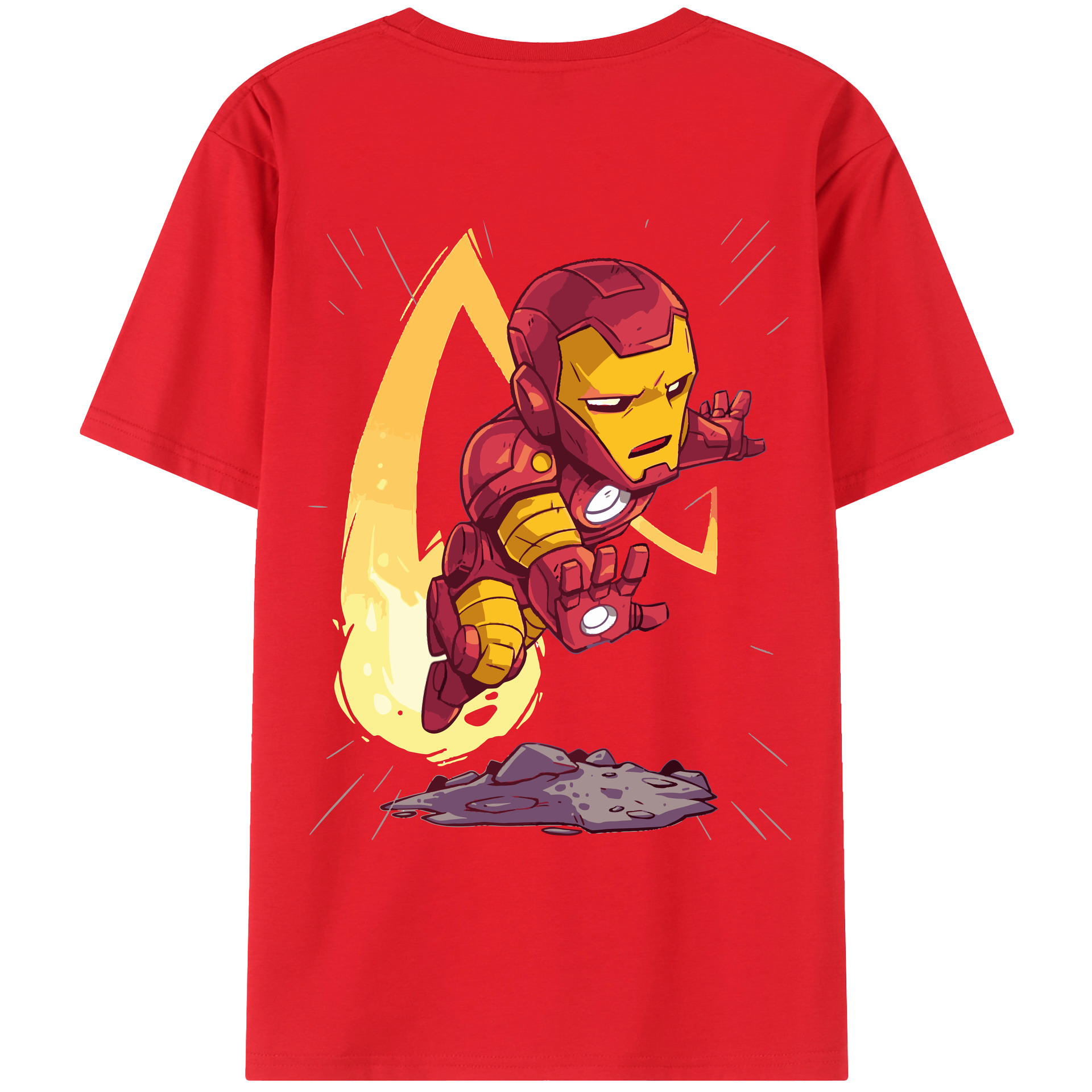 （画像用） アベンジャーズ The Avengers 綿100％ メンズ半袖Tシャツ（バックプリント） 通気性