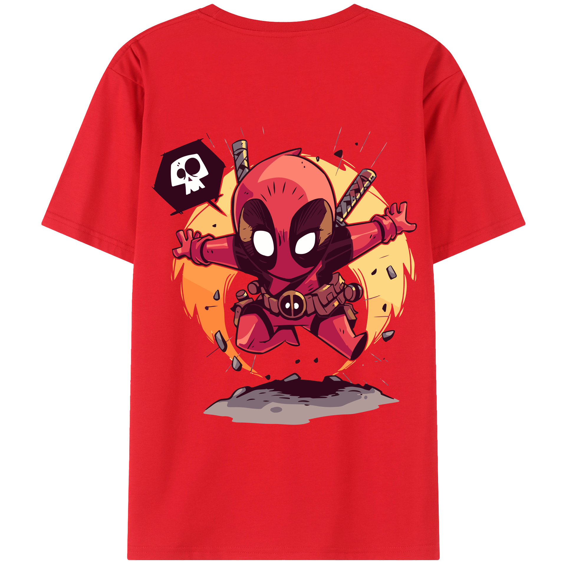 （画像用） アベンジャーズ The Avengers 綿100％ メンズ半袖Tシャツ（バックプリント） 通気性