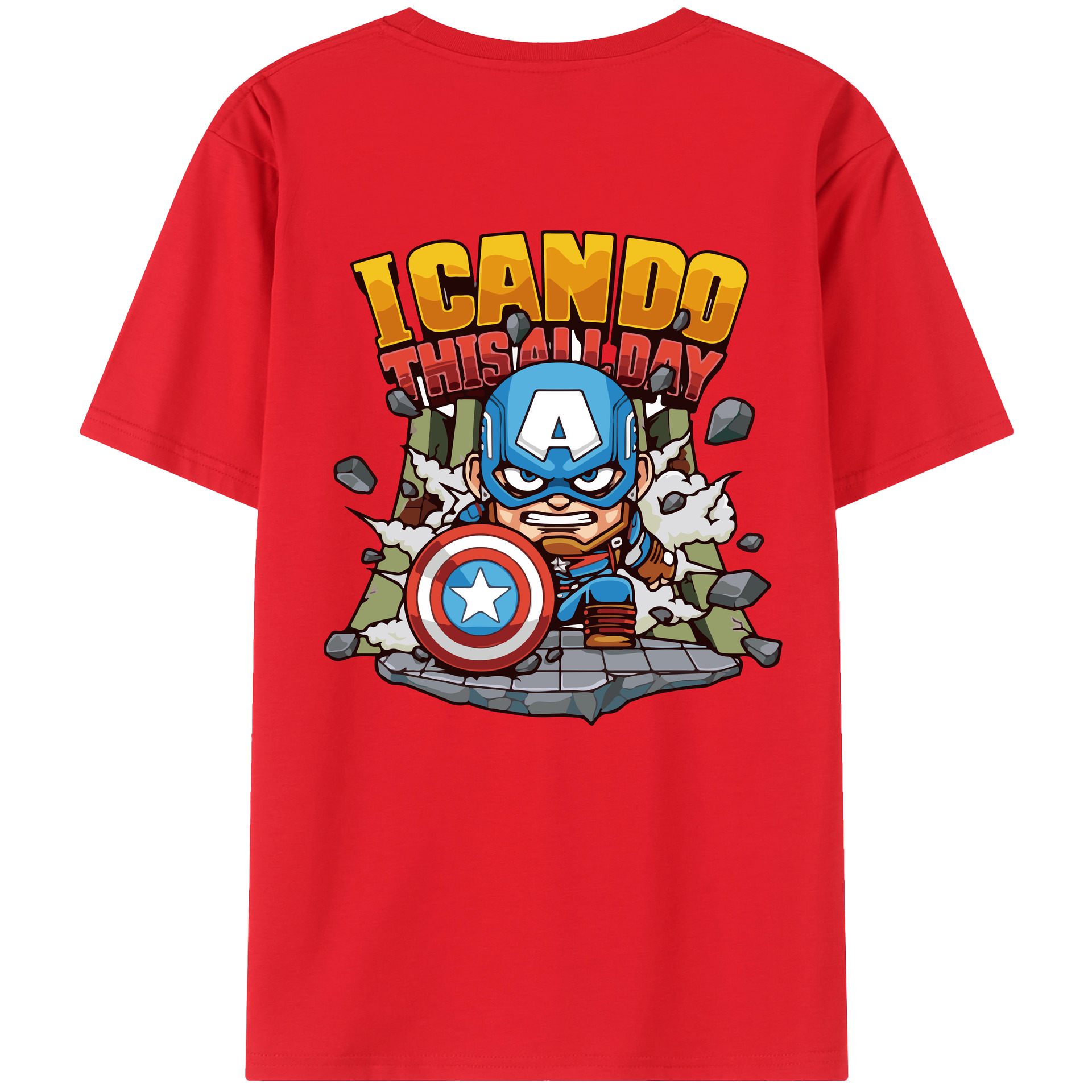 （画像用） アベンジャーズ The Avengers 綿100％ メンズ半袖Tシャツ（バックプリント） 通気性