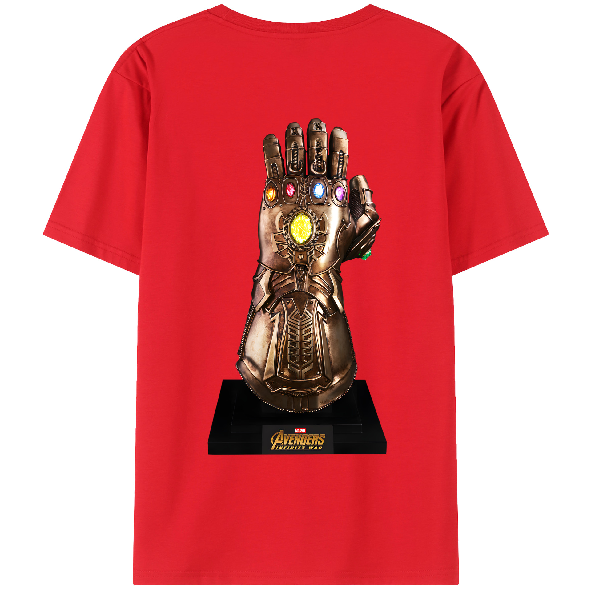 （画像用） アベンジャーズ The Avengers 綿100％ メンズ半袖Tシャツ（バックプリント） 通気性