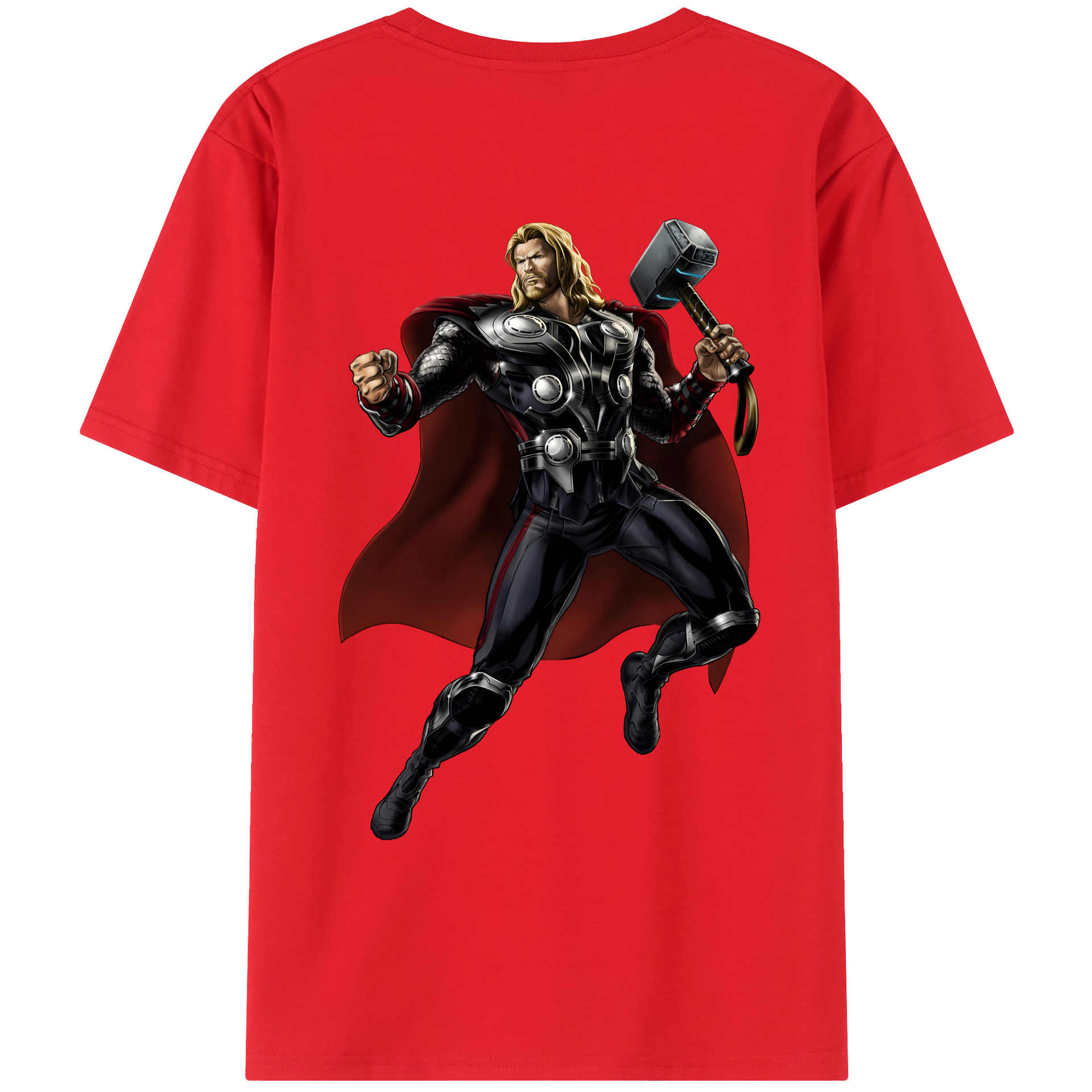 （画像用） アベンジャーズ The Avengers 綿100％ メンズ半袖Tシャツ（バックプリント） 通気性