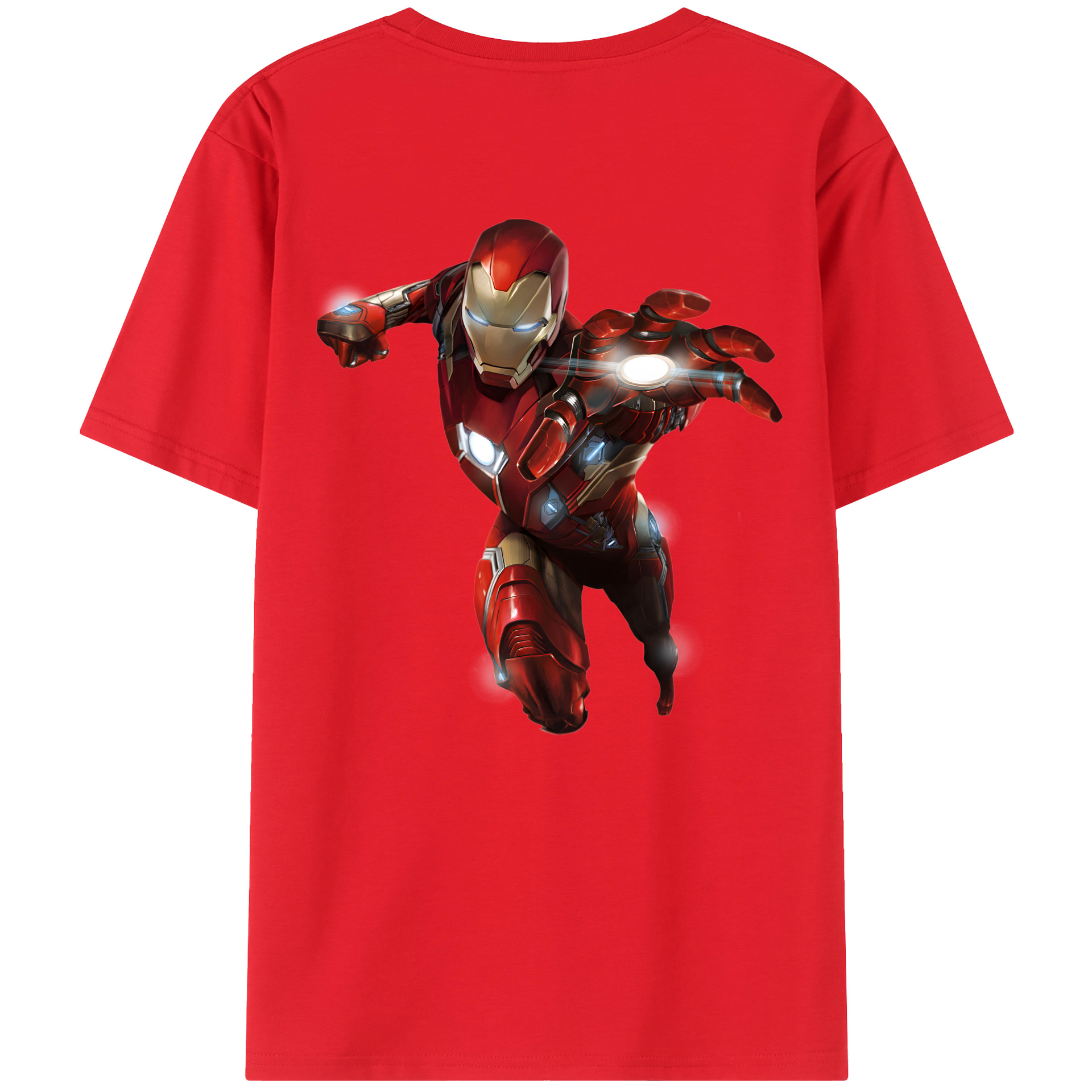 （画像用） アベンジャーズ The Avengers 綿100％ メンズ半袖Tシャツ（バックプリント） 通気性