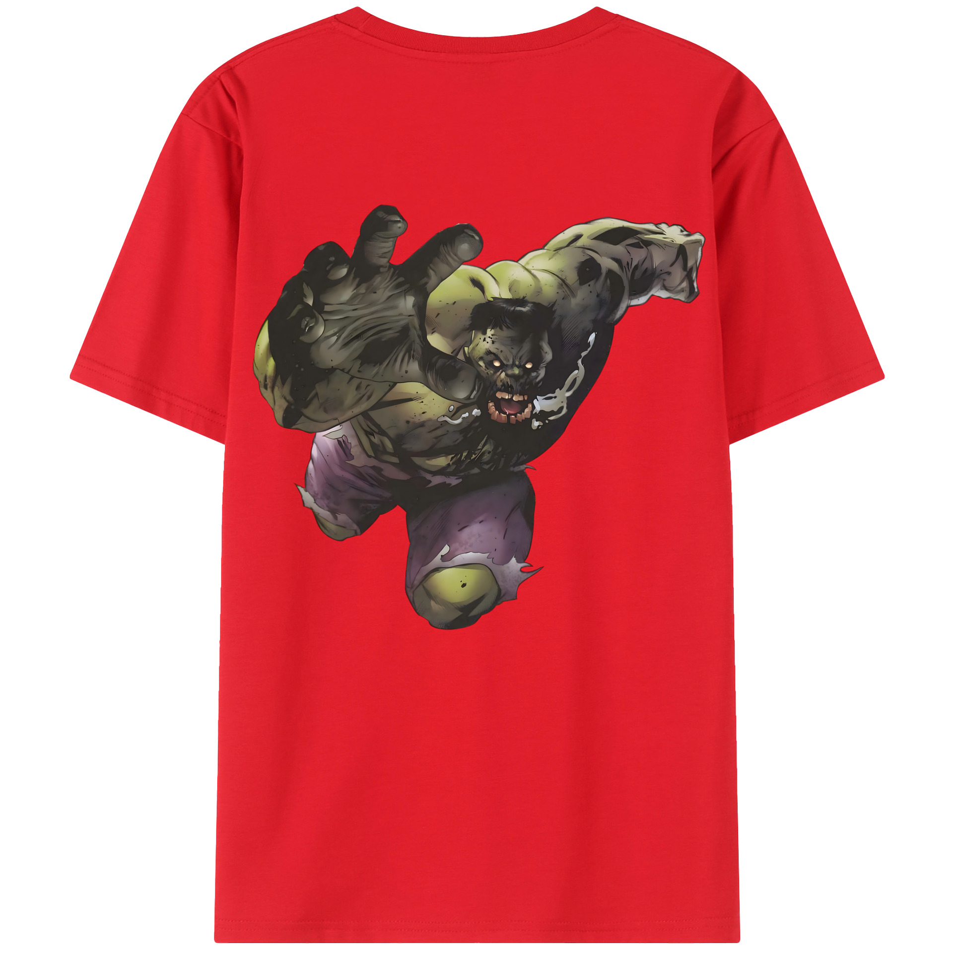 （画像用） アベンジャーズ The Avengers 綿100％ メンズ半袖Tシャツ（バックプリント） 通気性
