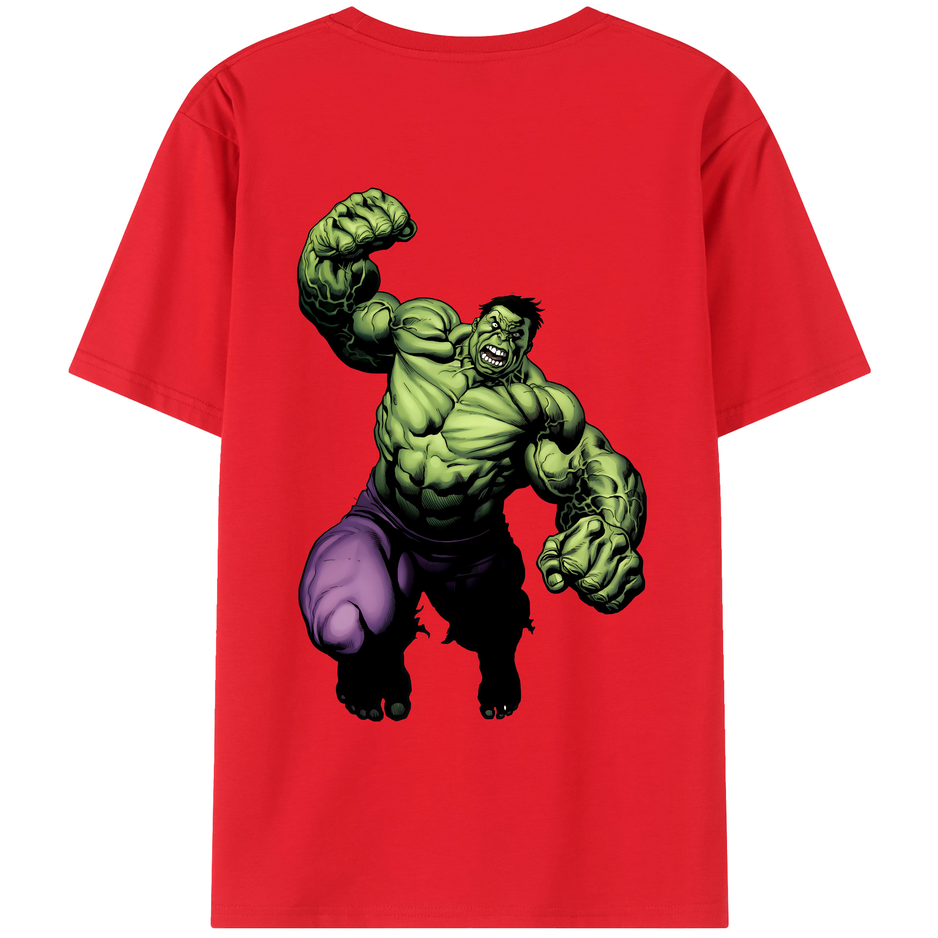 （画像用） アベンジャーズ The Avengers 綿100％ メンズ半袖Tシャツ（バックプリント） 通気性