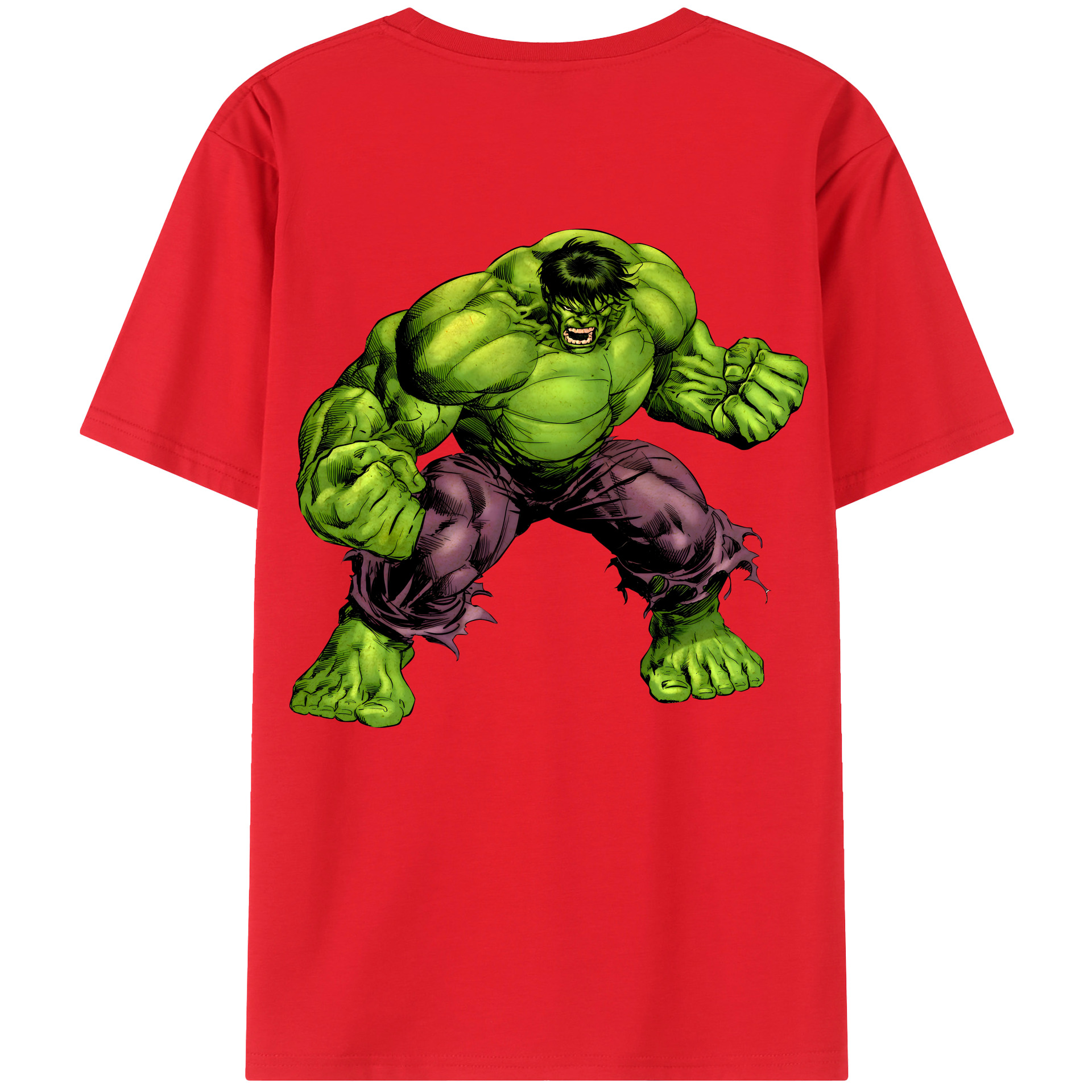 （画像用） アベンジャーズ The Avengers 綿100％ メンズ半袖Tシャツ（バックプリント） 通気性