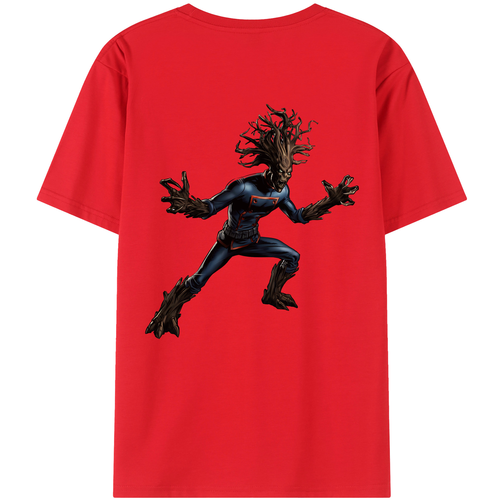 （画像用） アベンジャーズ The Avengers 綿100％ メンズ半袖Tシャツ（バックプリント） 通気性
