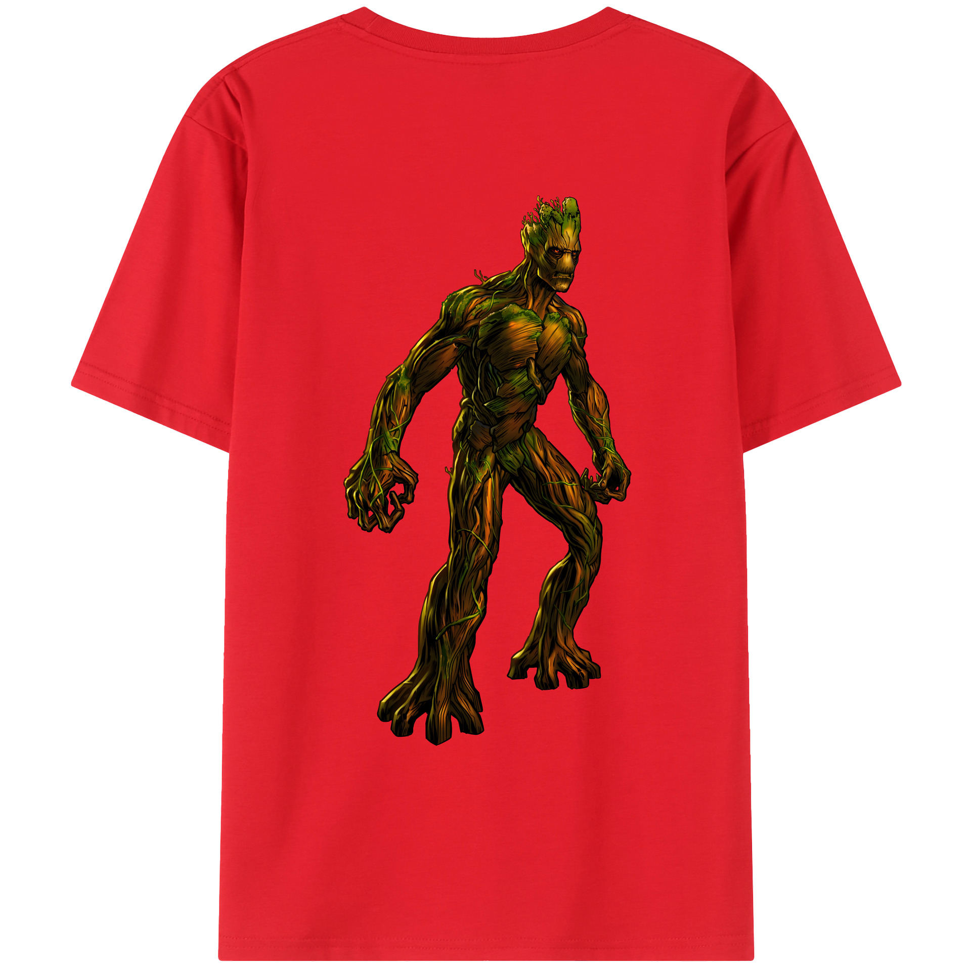 （画像用） アベンジャーズ The Avengers 綿100％ メンズ半袖Tシャツ（バックプリント） 通気性