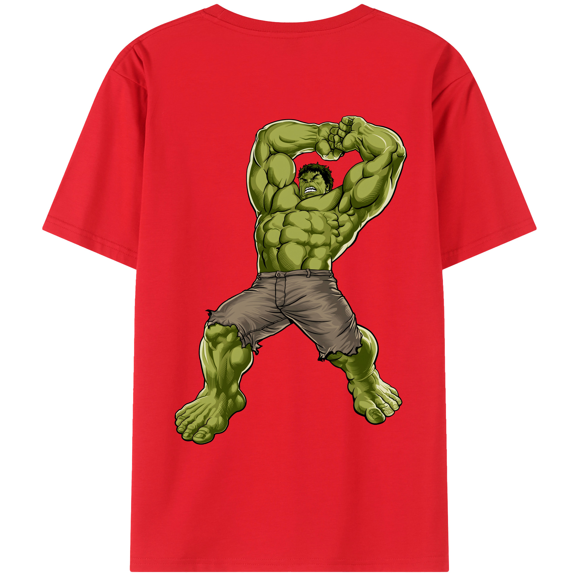（画像用） アベンジャーズ The Avengers 綿100％ メンズ半袖Tシャツ（バックプリント） 通気性