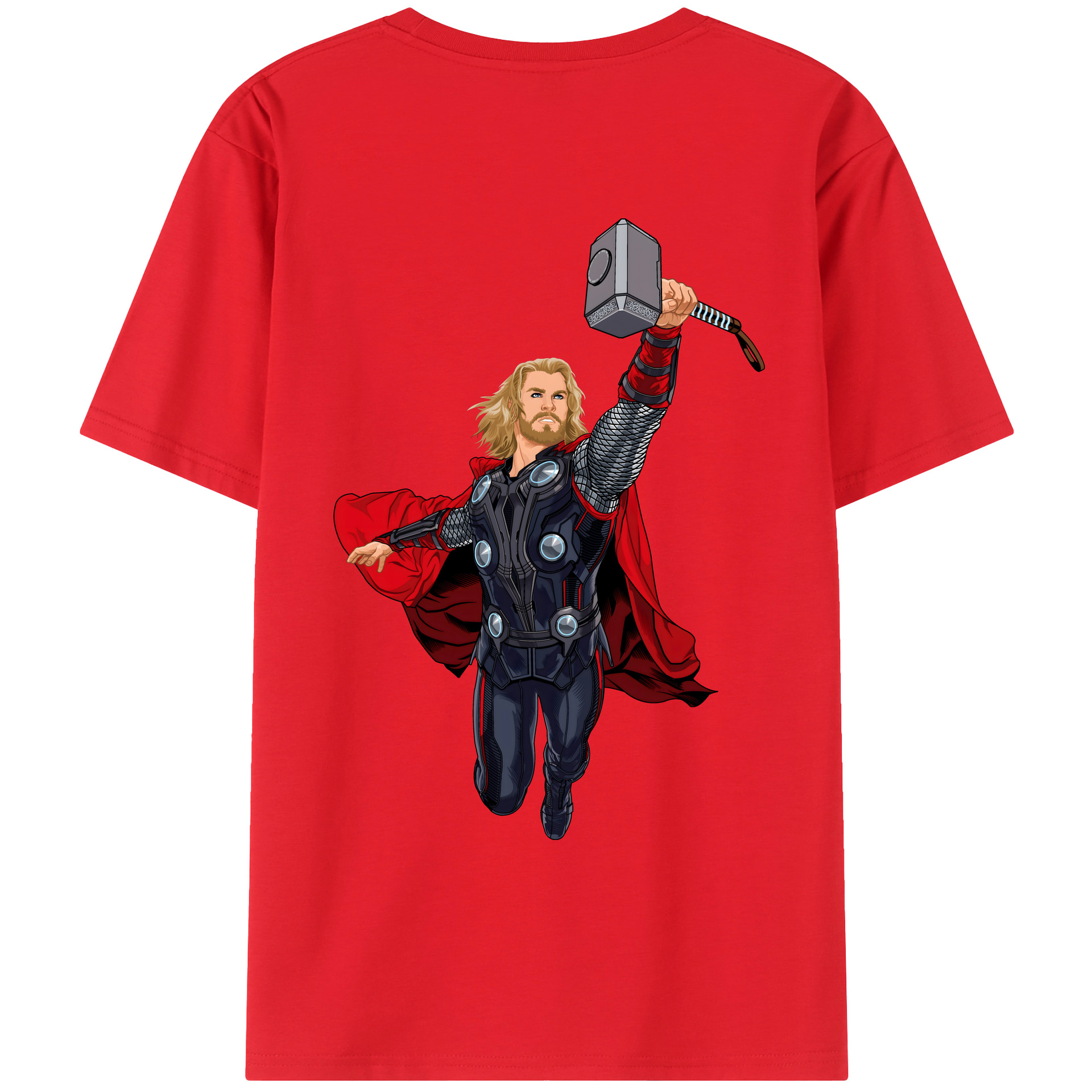 （画像用） アベンジャーズ The Avengers 綿100％ メンズ半袖Tシャツ（バックプリント） 通気性