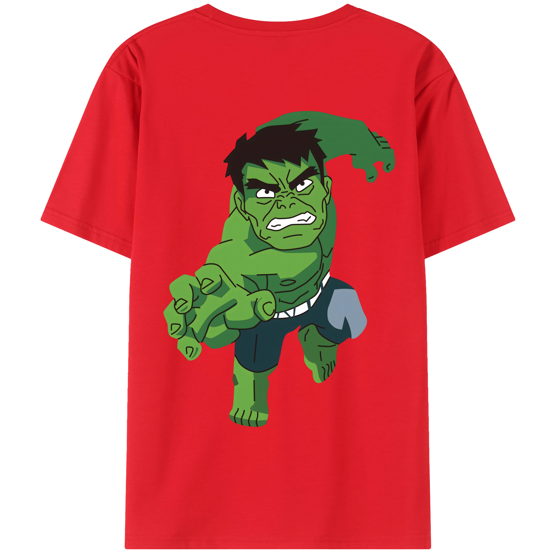 （画像用） アベンジャーズ The Avengers 綿100％ メンズ半袖Tシャツ（バックプリント） 通気性