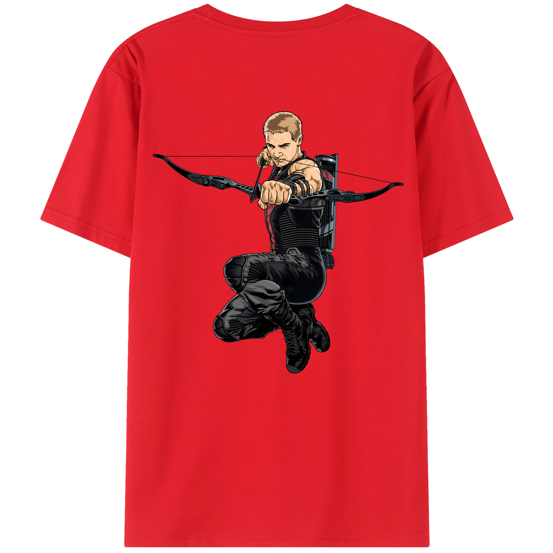 （画像用） アベンジャーズ The Avengers 綿100％ メンズ半袖Tシャツ（バックプリント） 通気性