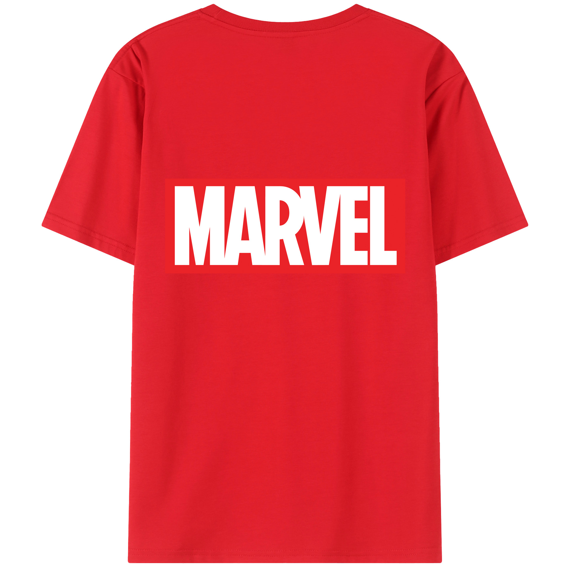 （画像用） アベンジャーズ The Avengers 綿100％ メンズ半袖Tシャツ（バックプリント） 通気性