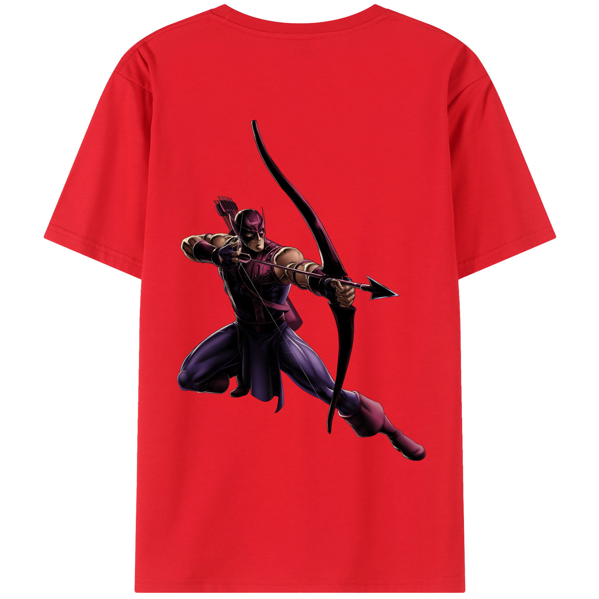 （画像用） アベンジャーズ The Avengers 綿100％ メンズ半袖Tシャツ（バックプリント） 通気性