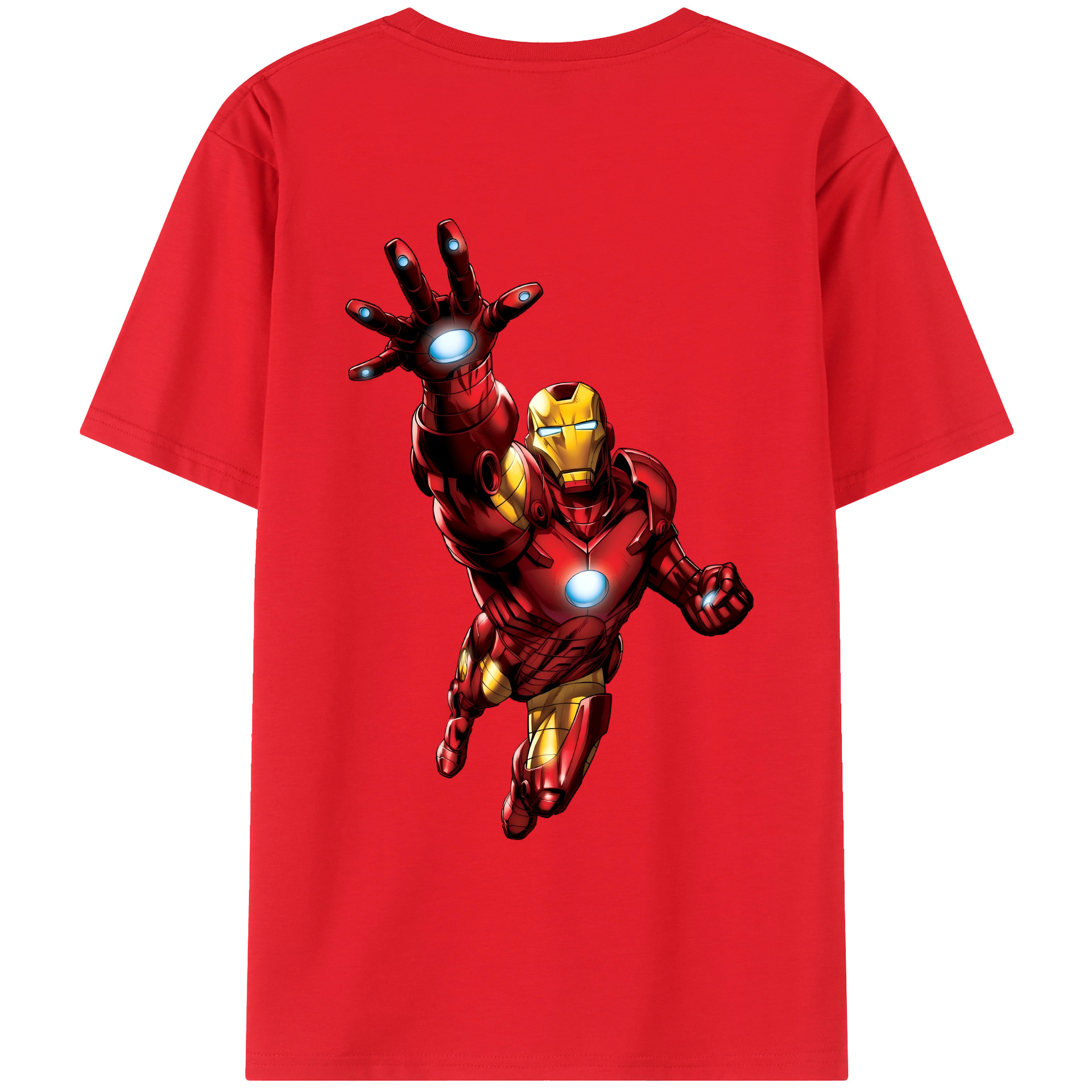 （画像用） アベンジャーズ The Avengers 綿100％ メンズ半袖Tシャツ（バックプリント） 通気性