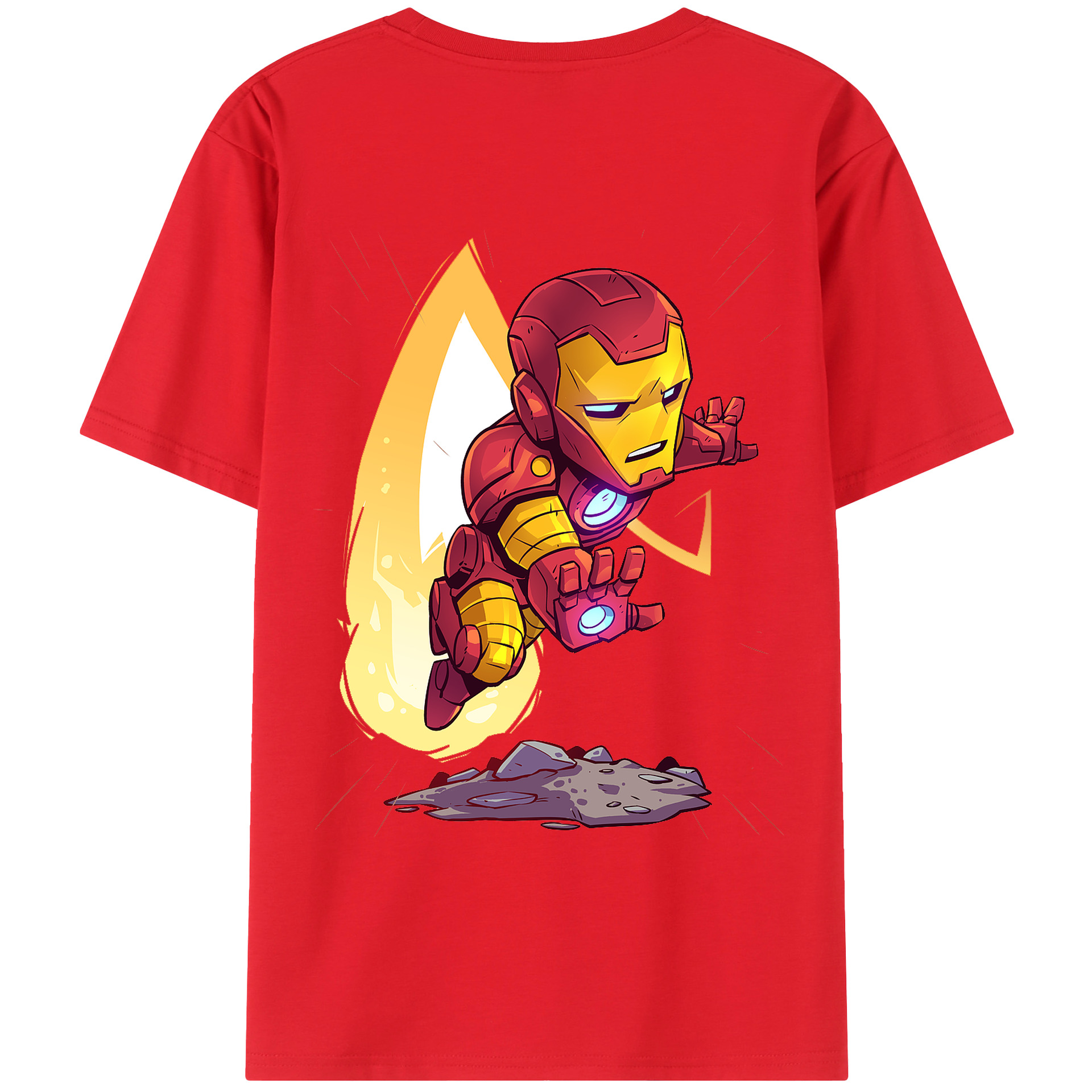 （画像用） アベンジャーズ The Avengers 綿100％ メンズ半袖Tシャツ（バックプリント） 通気性