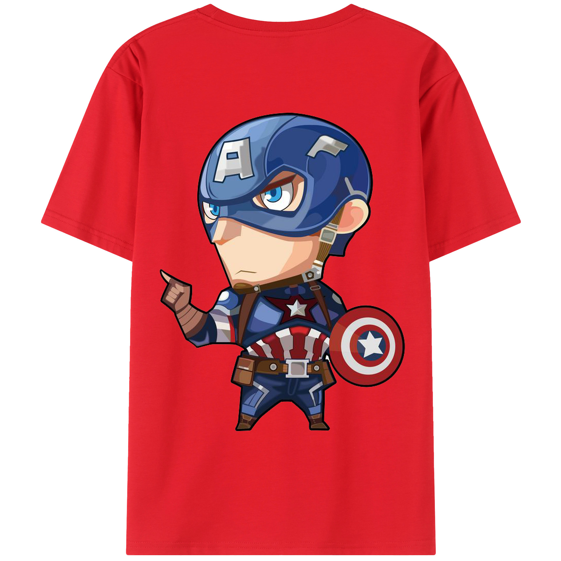 （画像用） アベンジャーズ The Avengers 綿100％ メンズ半袖Tシャツ（バックプリント） 通気性
