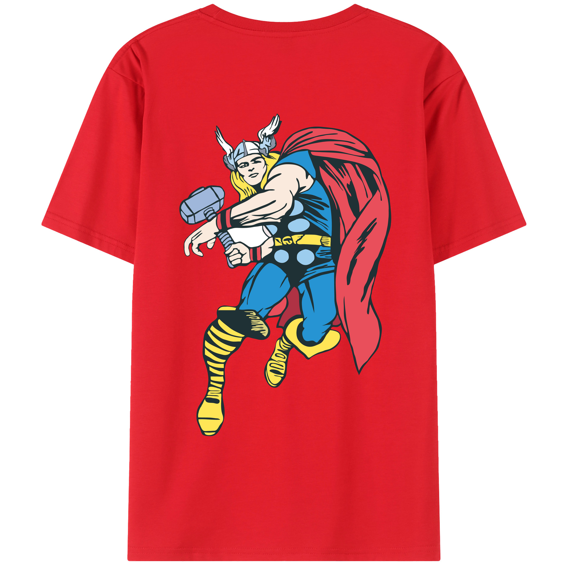 （画像用） アベンジャーズ The Avengers 綿100％ メンズ半袖Tシャツ（バックプリント） 通気性