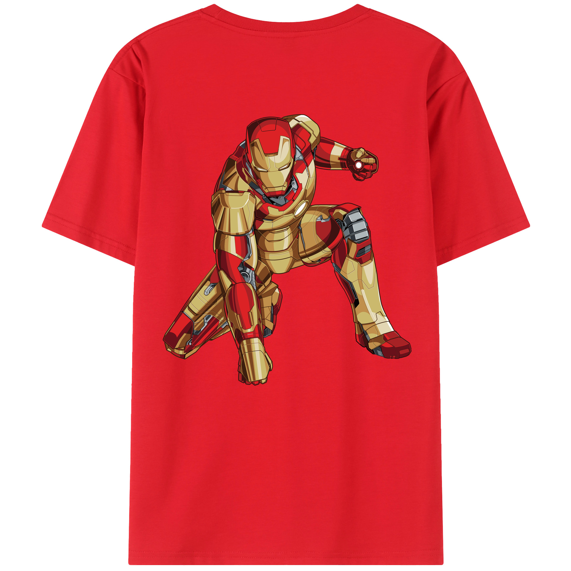 （画像用） アベンジャーズ The Avengers 綿100％ メンズ半袖Tシャツ（バックプリント） 通気性