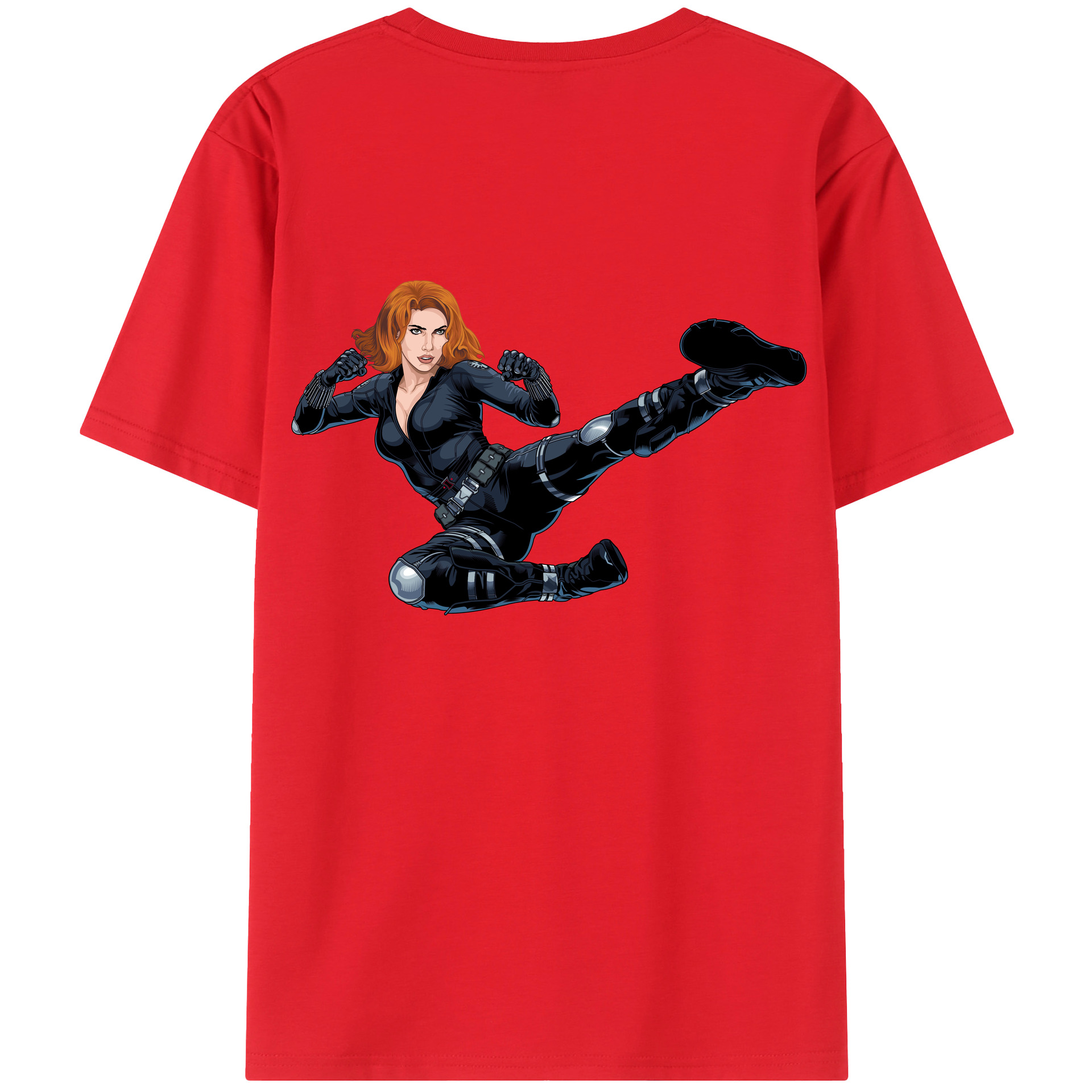 （画像用） アベンジャーズ The Avengers 綿100％ メンズ半袖Tシャツ（バックプリント） 通気性