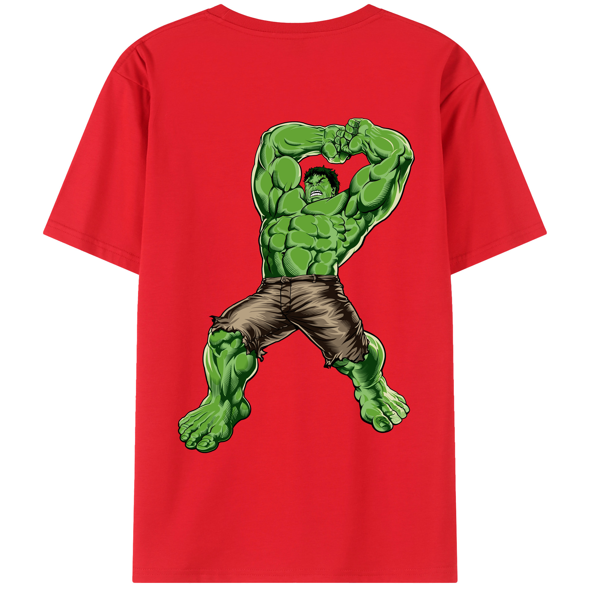 （画像用） アベンジャーズ The Avengers 綿100％ メンズ半袖Tシャツ（バックプリント） 通気性