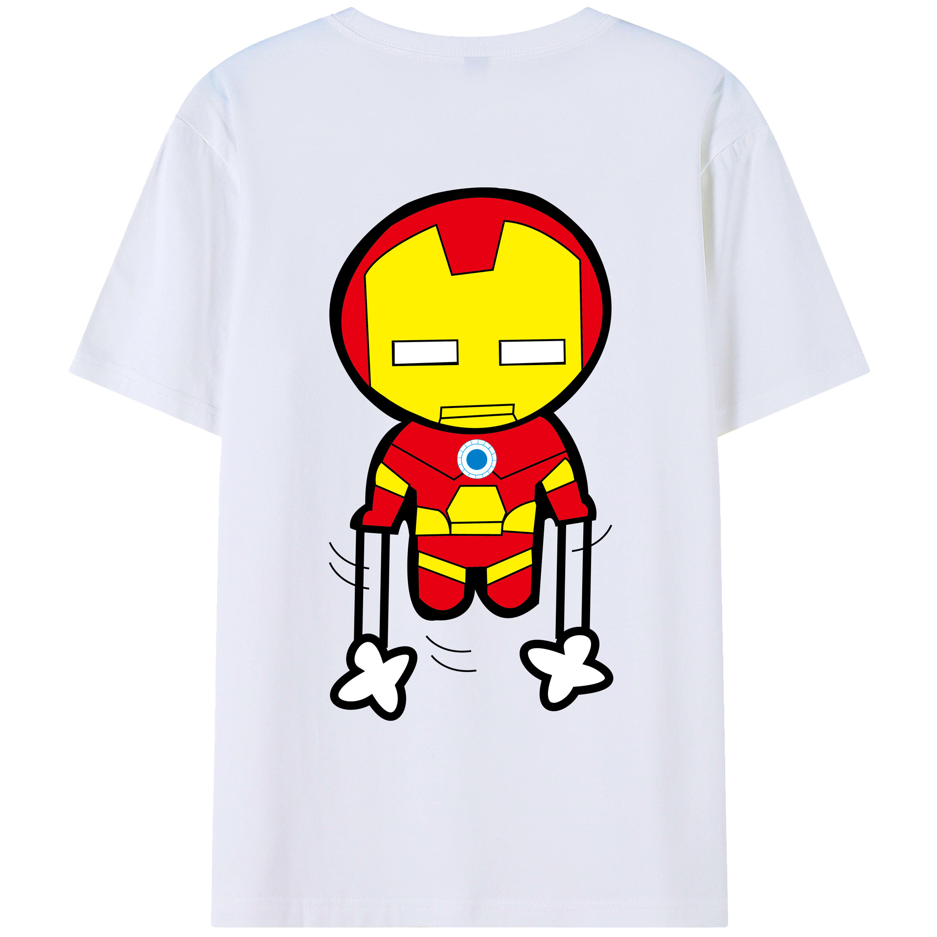 （画像用） アベンジャーズ The Avengers 綿100％ メンズ半袖Tシャツ（バックプリント） 通気性