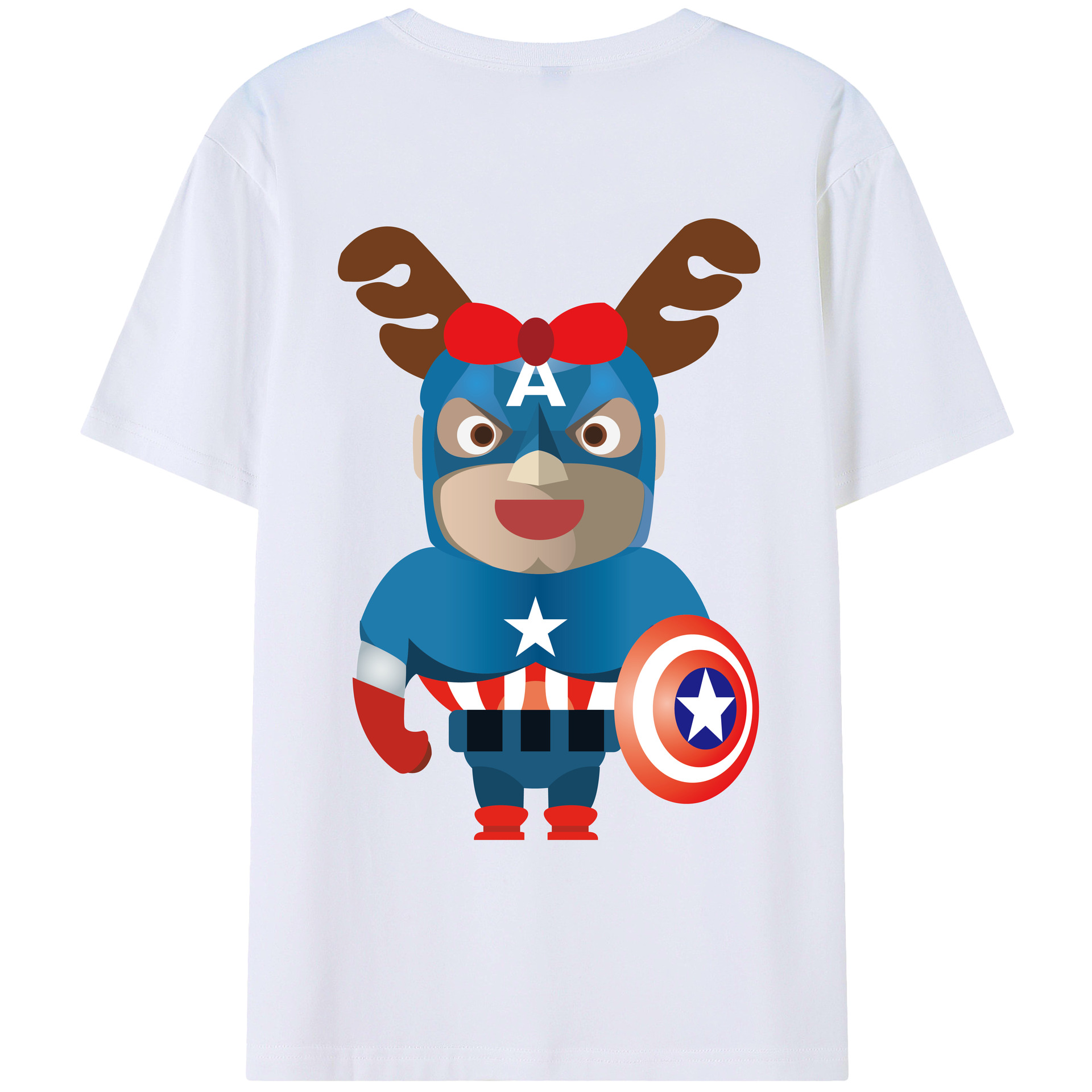 （画像用） アベンジャーズ The Avengers 綿100％ メンズ半袖Tシャツ（バックプリント） 通気性