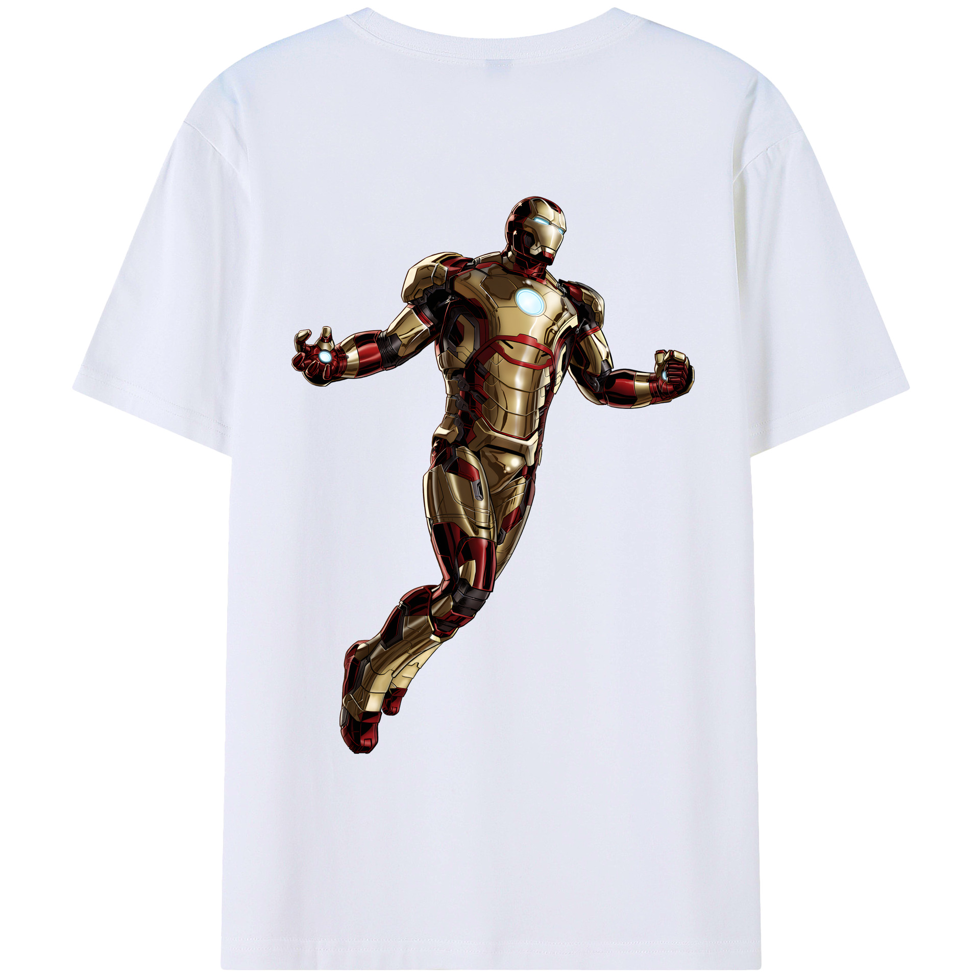 （画像用） アベンジャーズ The Avengers 綿100％ メンズ半袖Tシャツ（バックプリント） 通気性