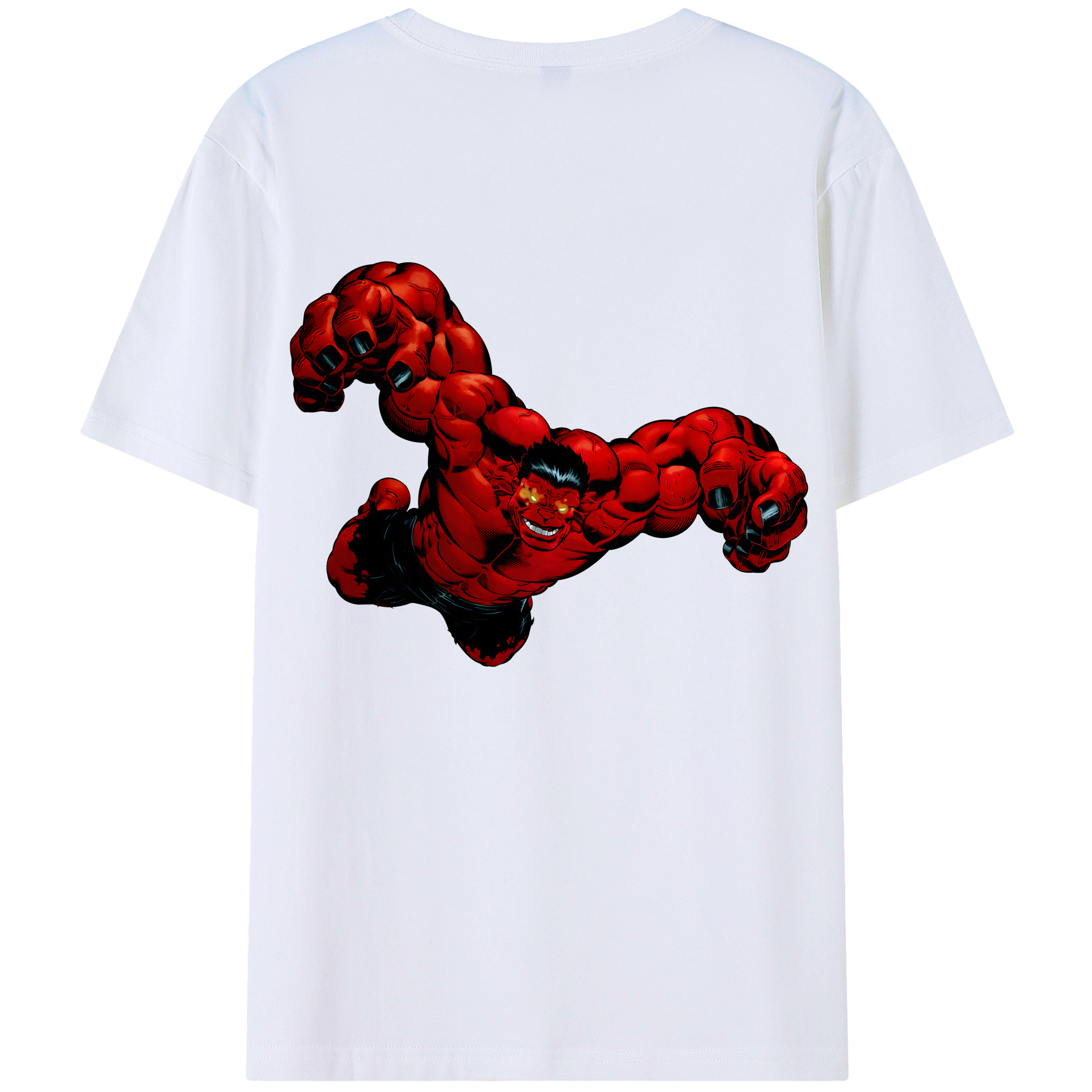 （画像用） アベンジャーズ The Avengers 綿100％ メンズ半袖Tシャツ（バックプリント） 通気性