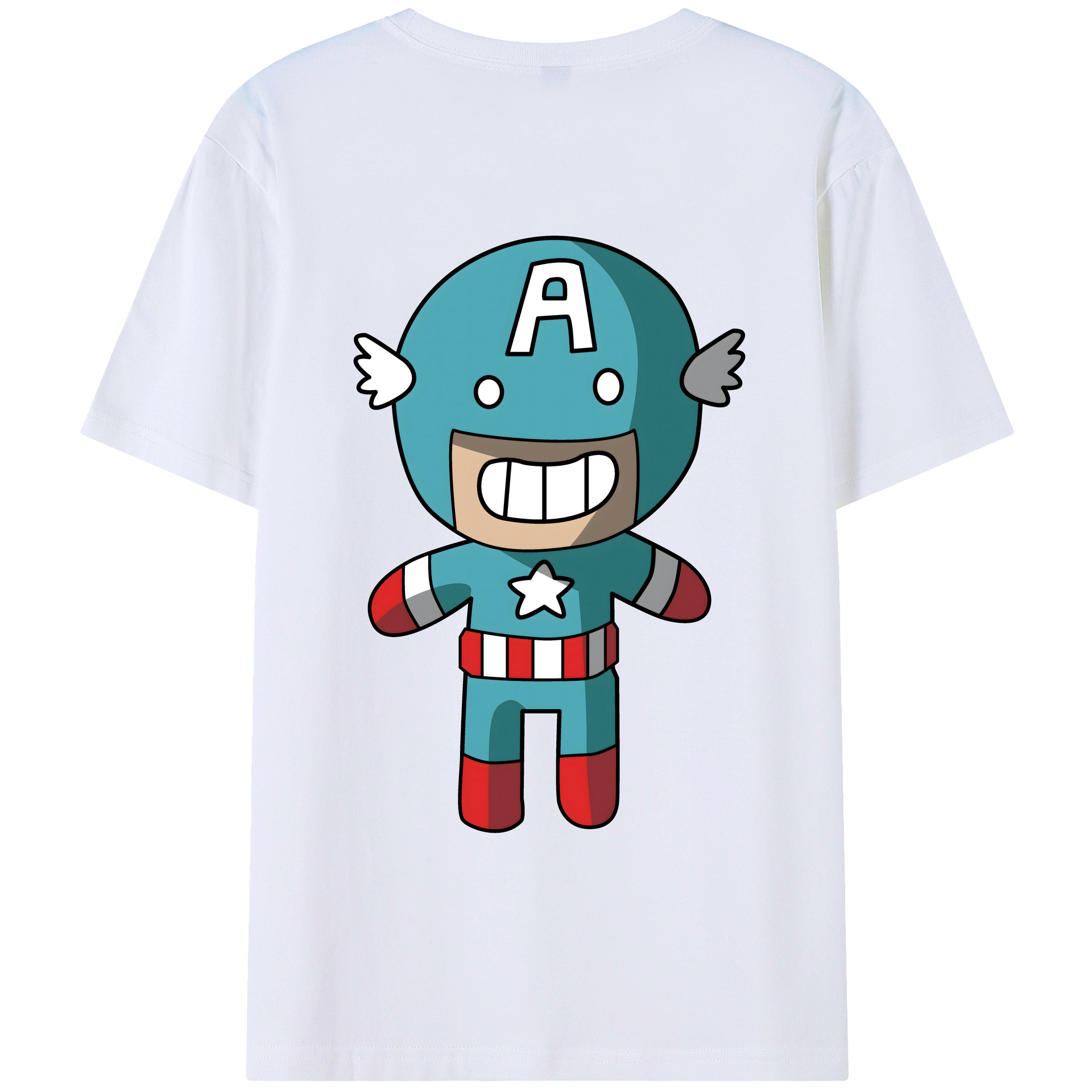 （画像用） アベンジャーズ The Avengers 綿100％ メンズ半袖Tシャツ（バックプリント） 通気性